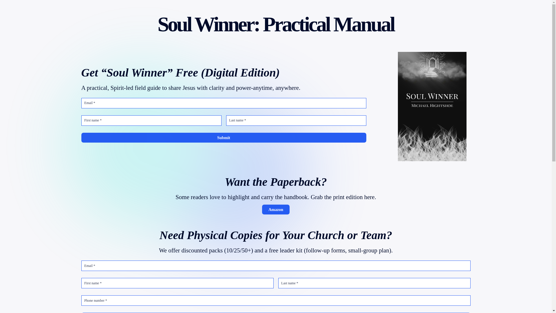 website screenshot of https://soulwinnerbook.com/