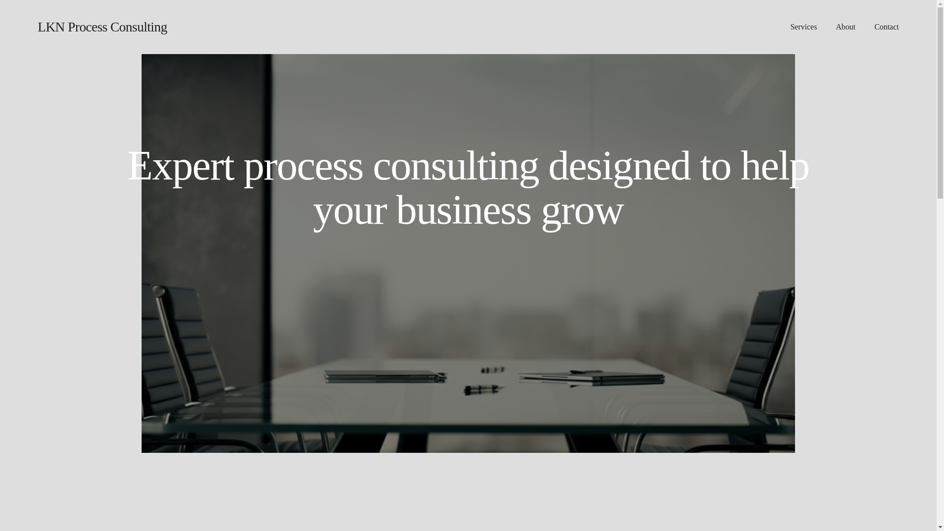 website screenshot of https://lknprocessconsulting.com/