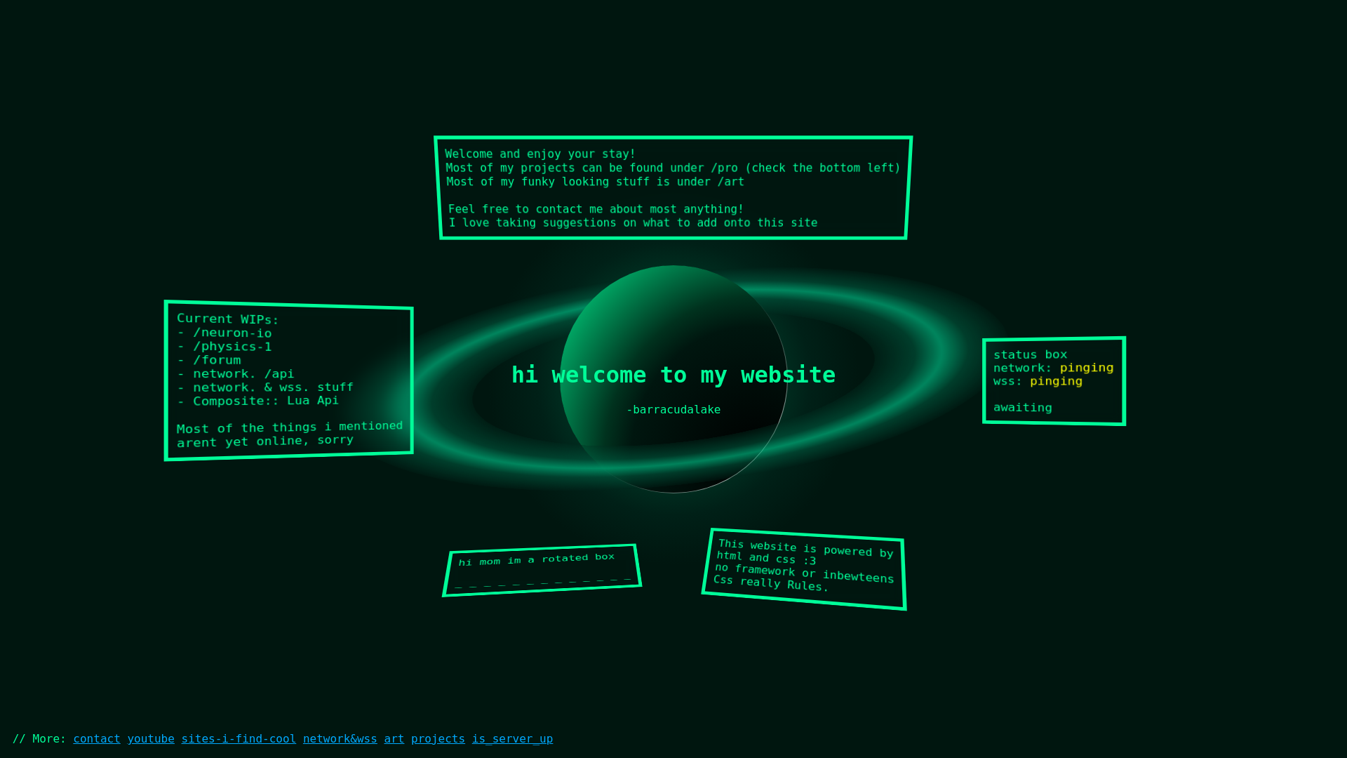 website screenshot of https://barralake.pages.dev/