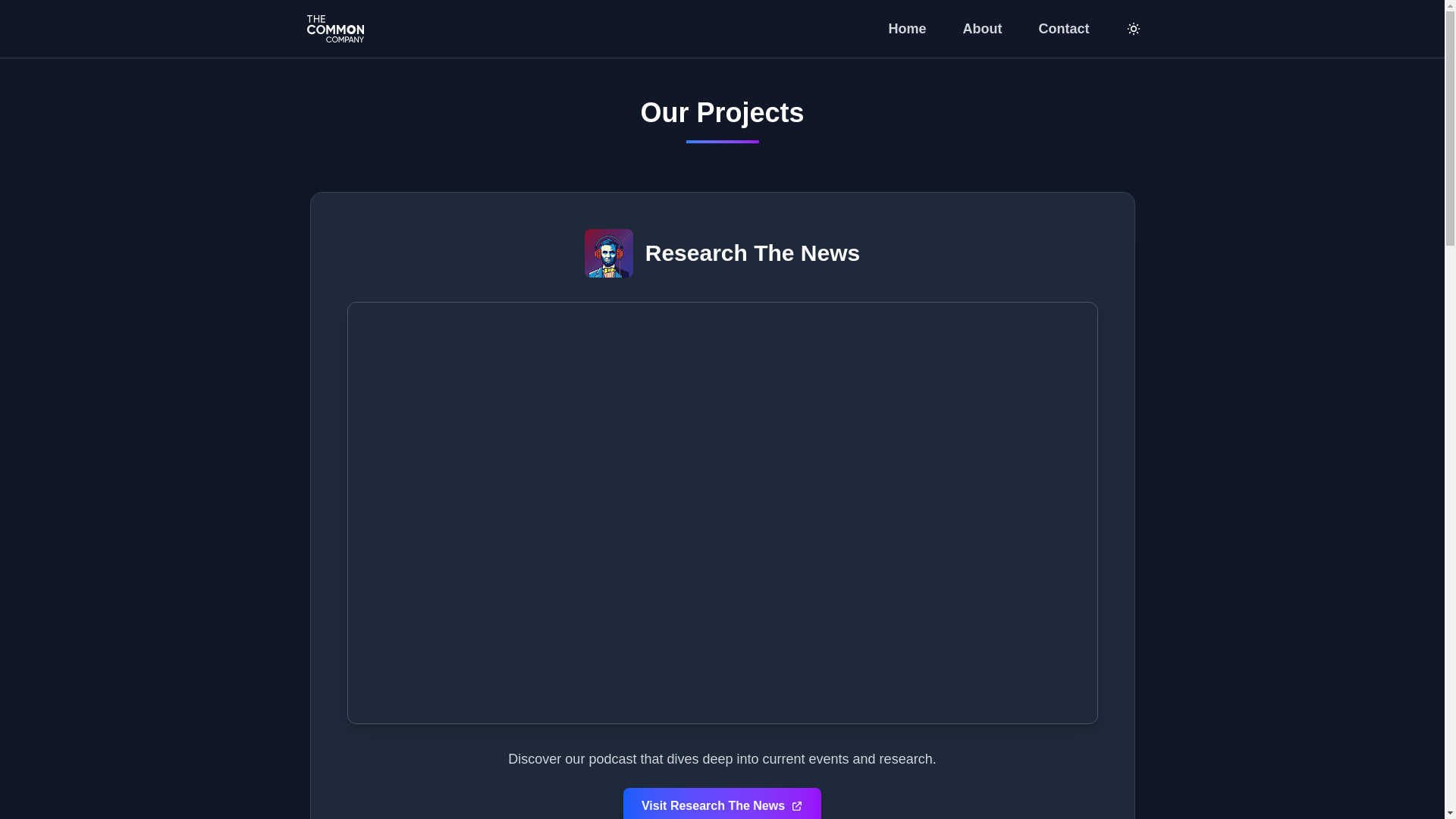 website screenshot of https://thecommoncompany-website.pages.dev/