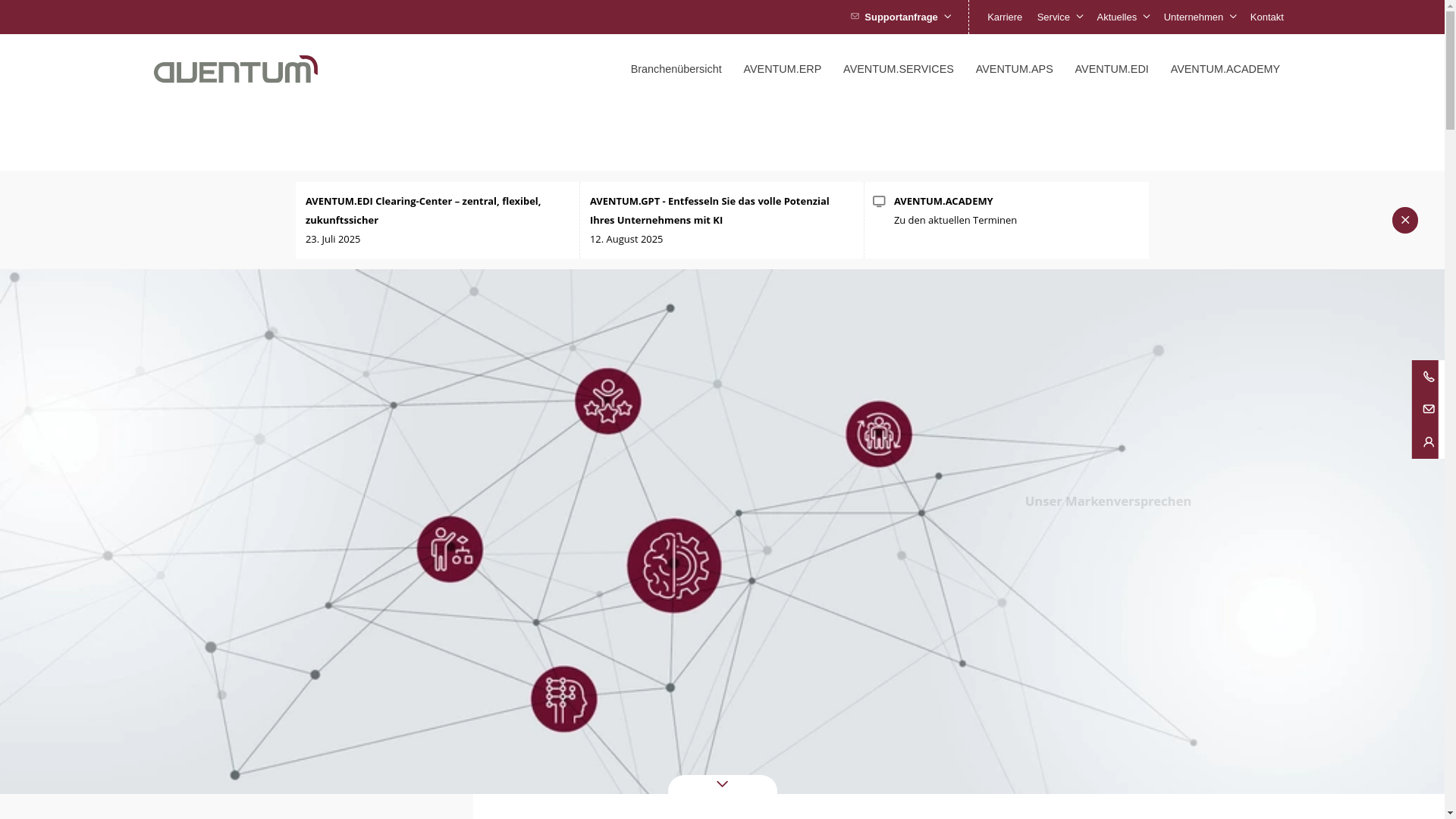 website screenshot of https://www.aventum-planning-systems.com/