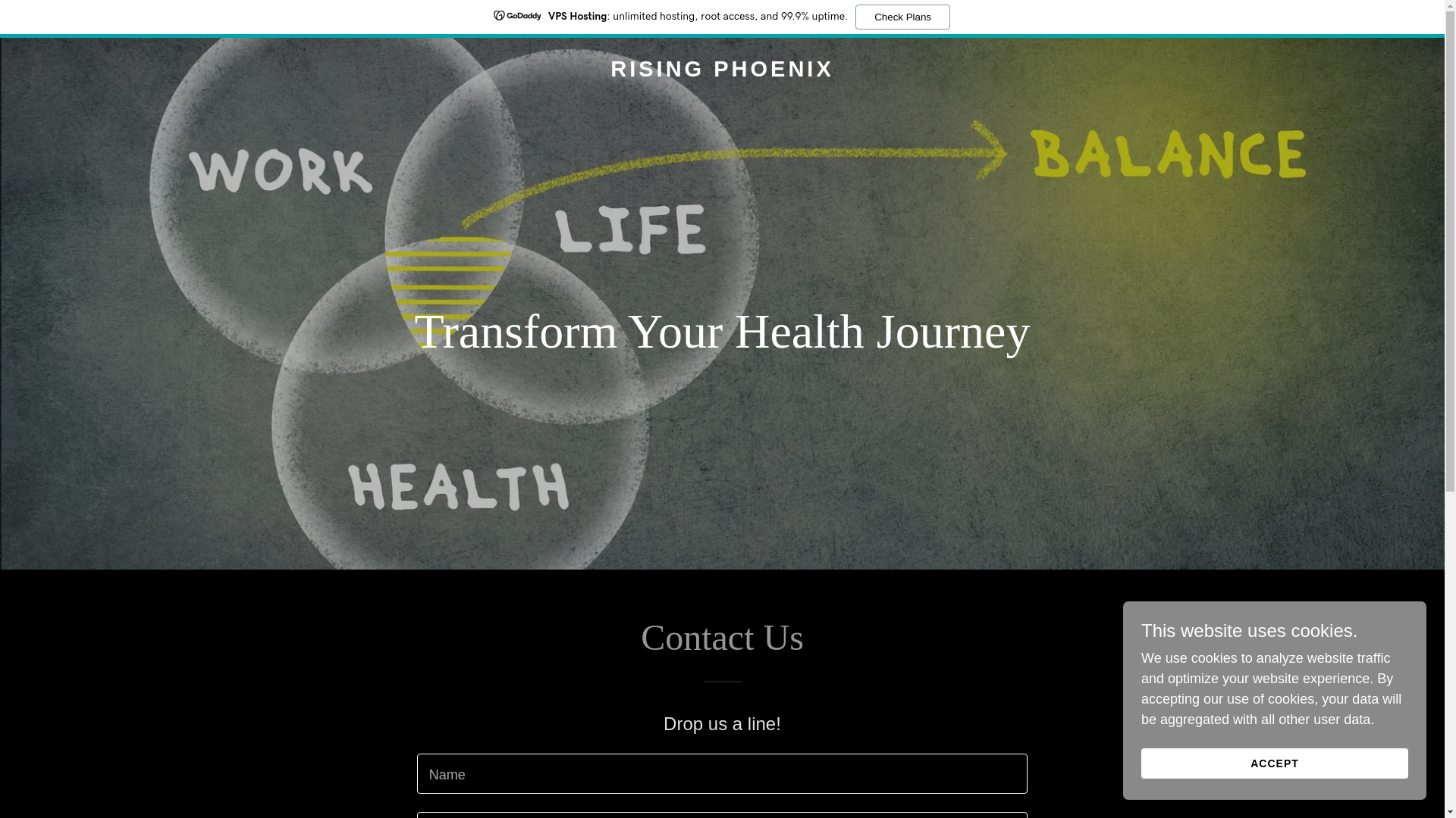 website screenshot of https://yourrisingphoenix.com/