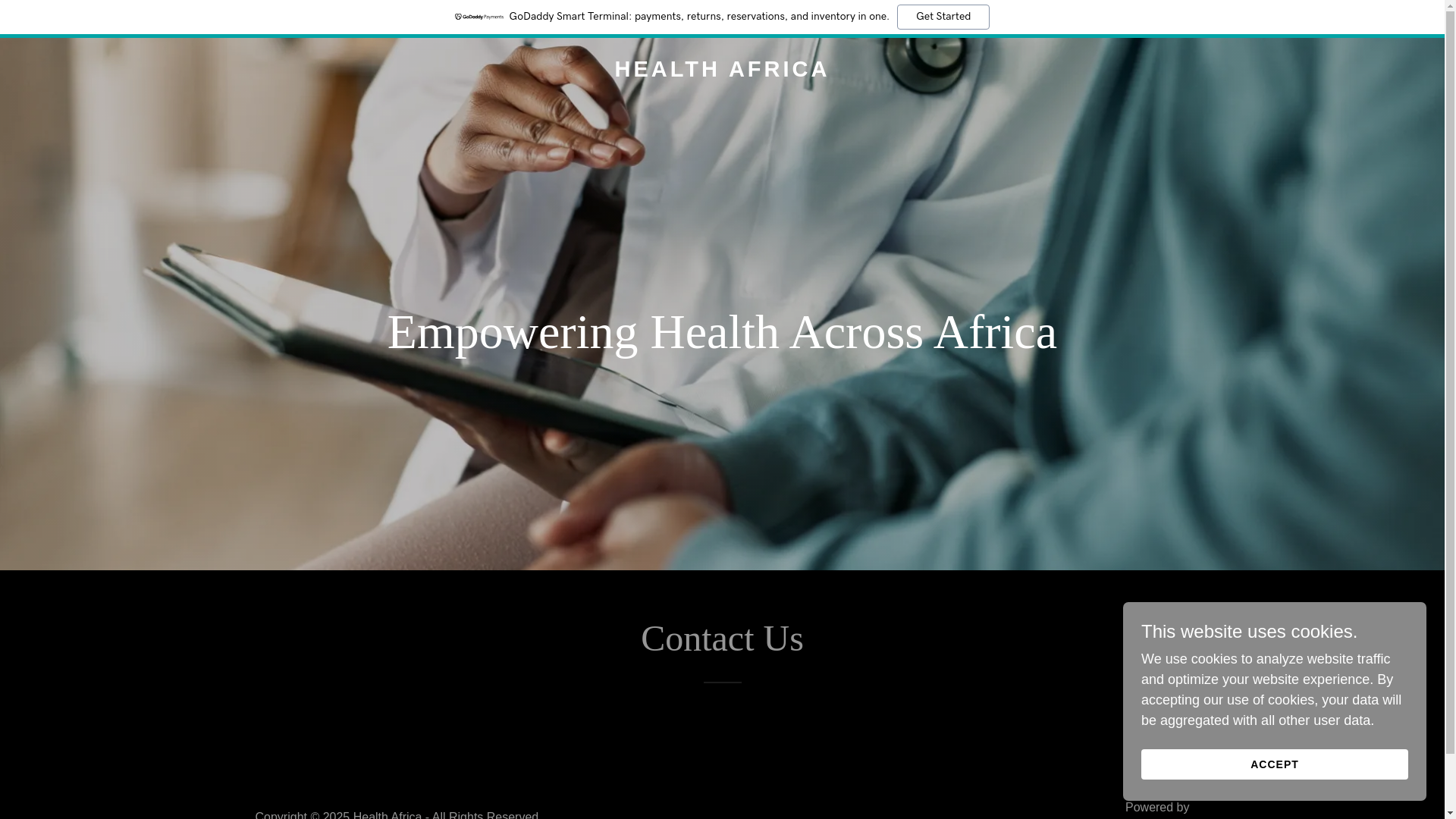 website screenshot of https://healthafrica.in/