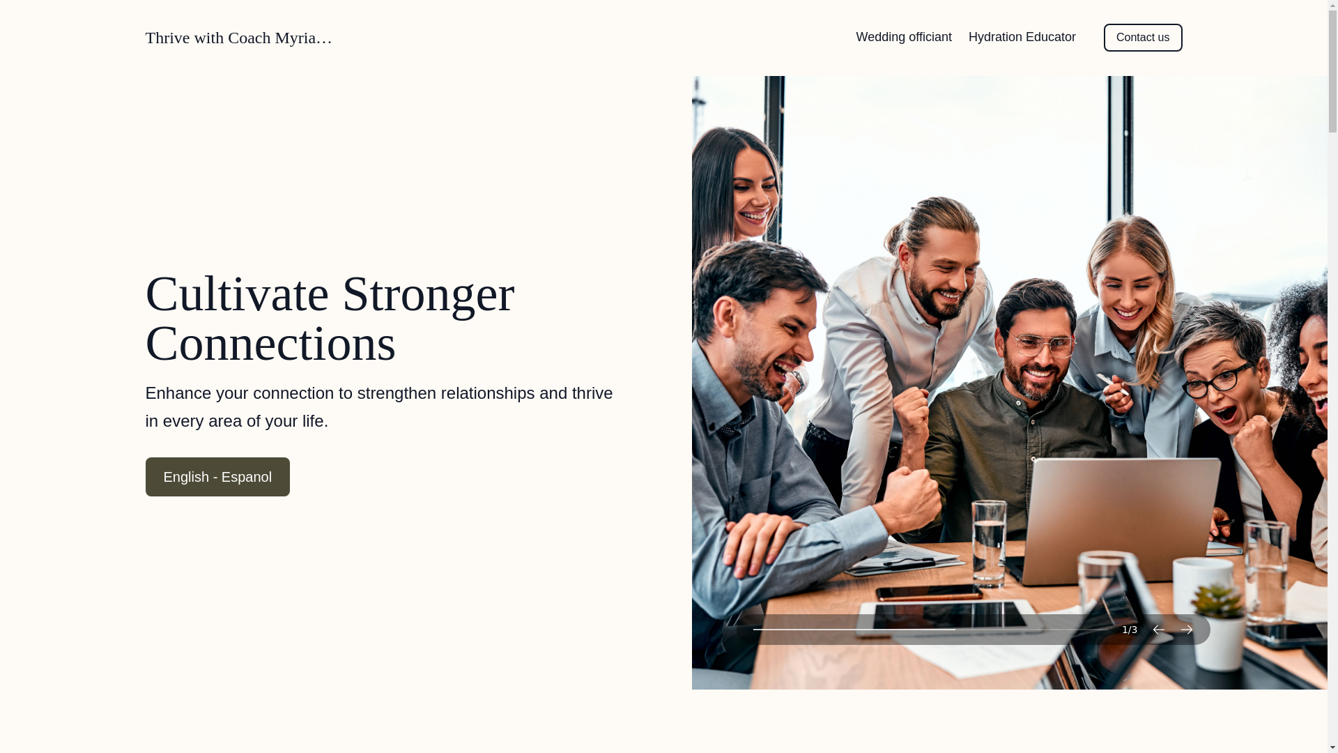 website screenshot of https://globalthrivewithmyriamhall.com/