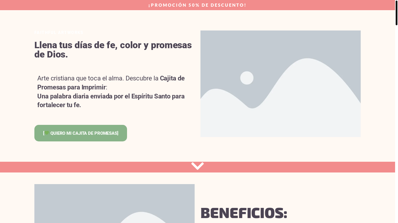 website screenshot of https://promesasdefe.site/