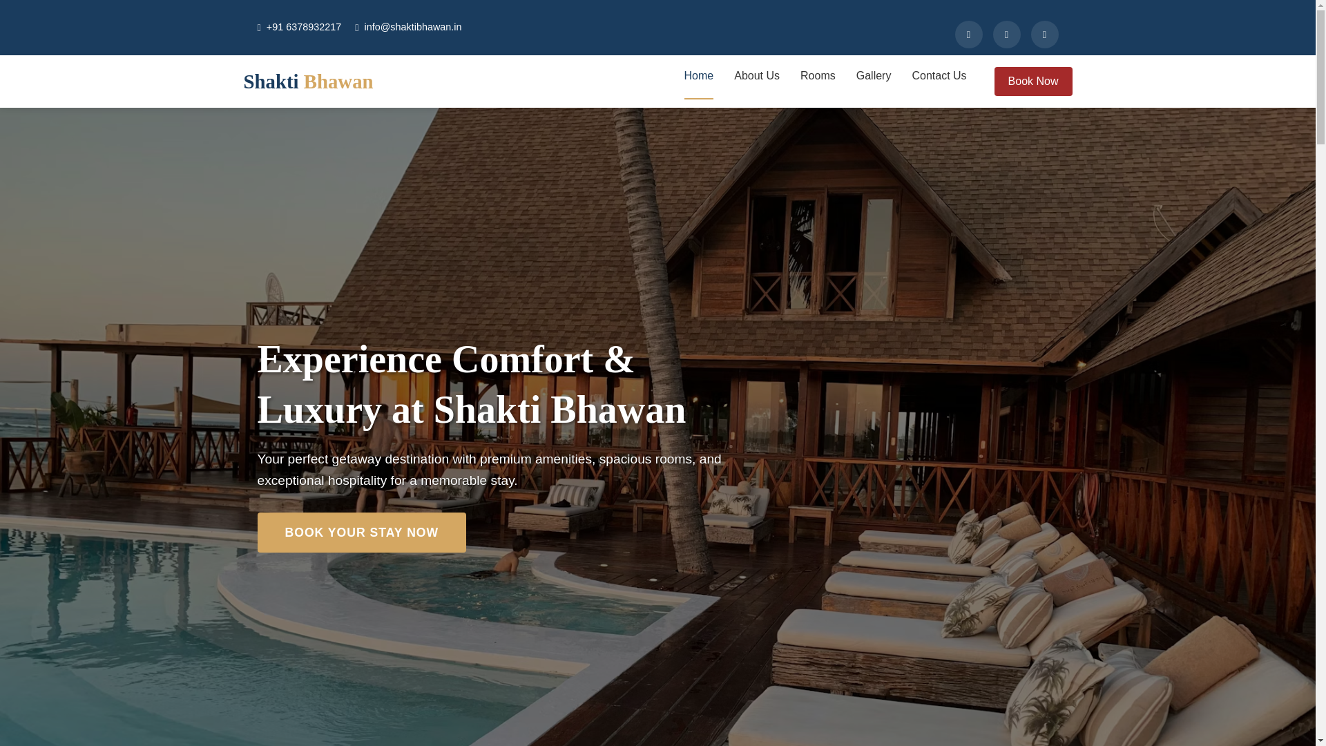 website screenshot of https://shaktibhawan.in/