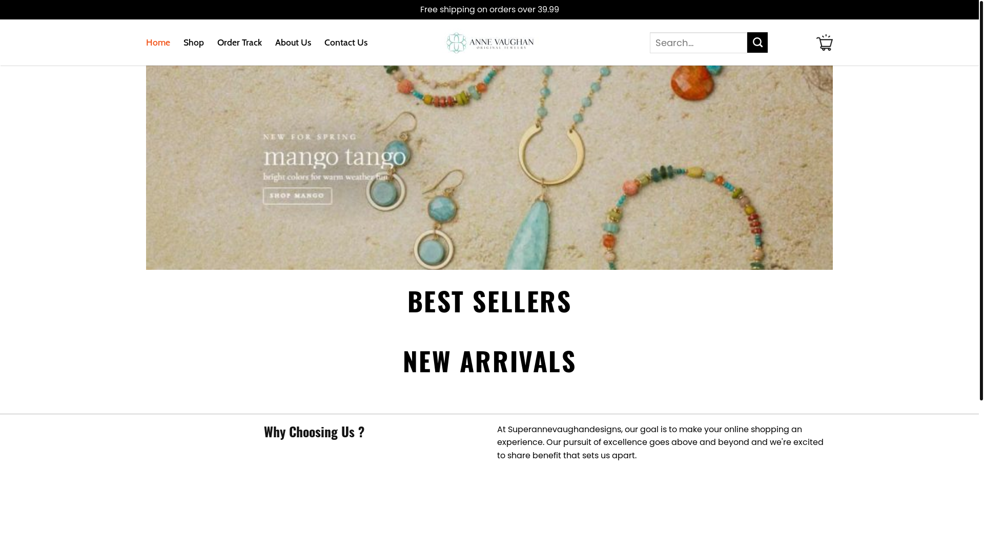 website screenshot of https://superannevaughandesigns.shop/