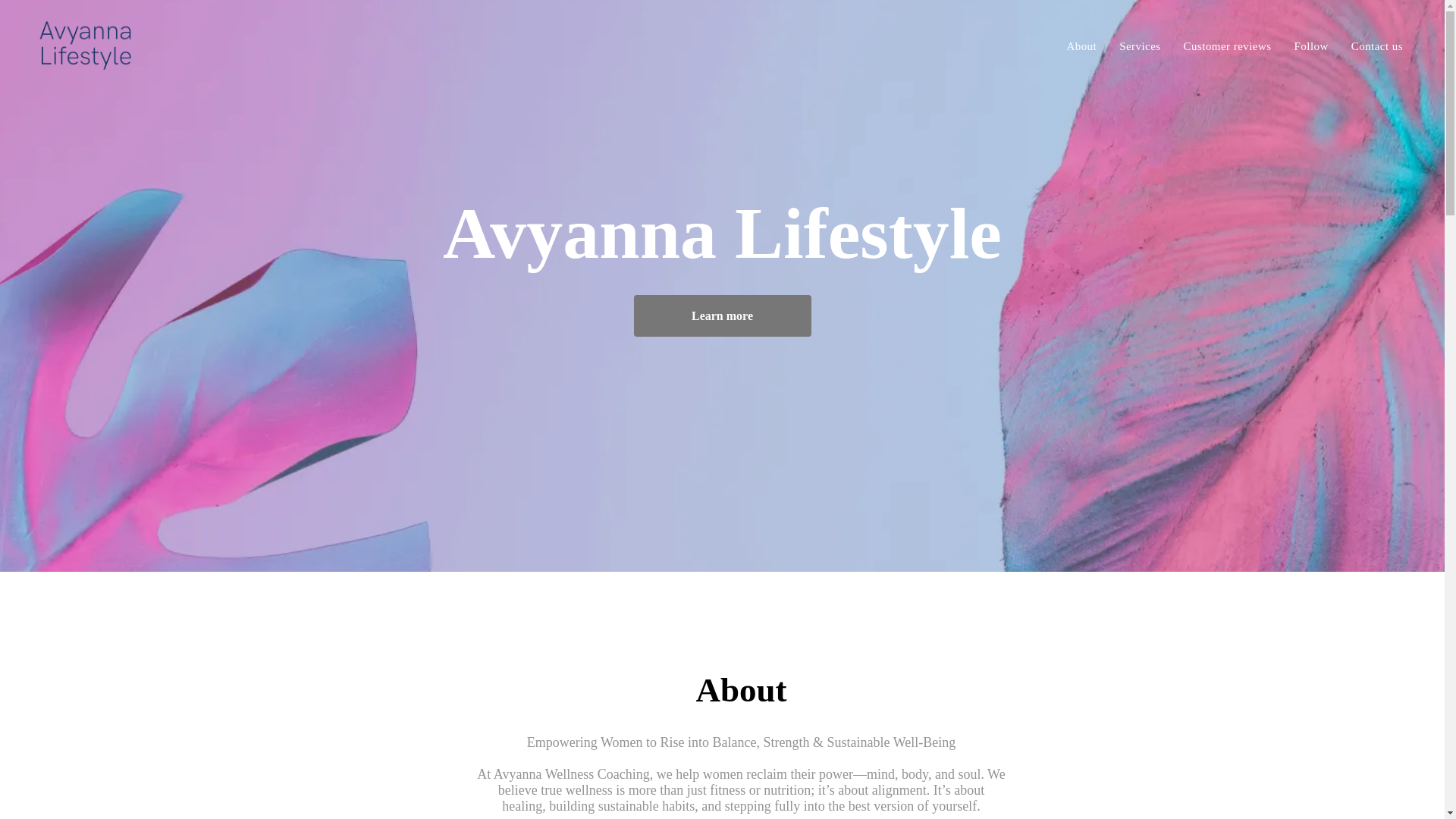 website screenshot of https://avyannawellness.com/