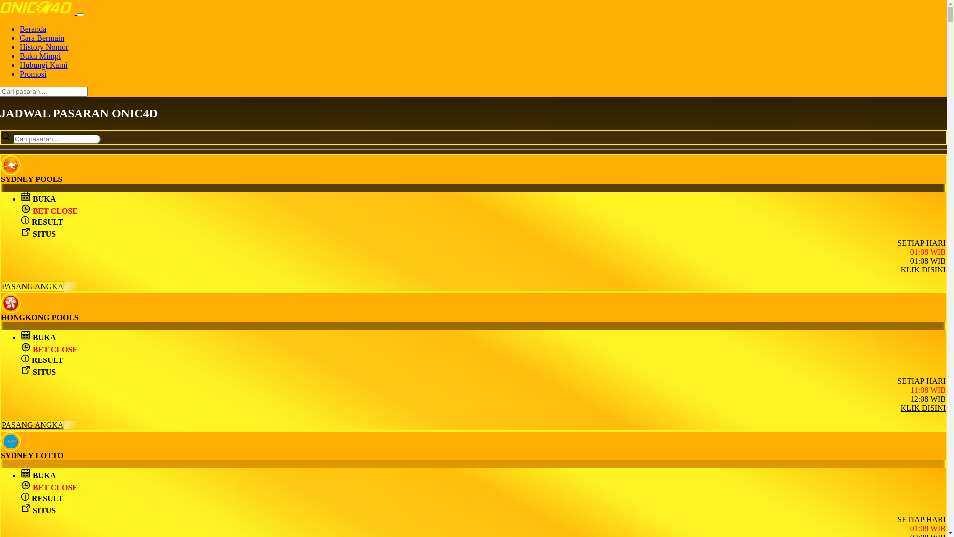 website screenshot of https://pasaranonic4d.pages.dev/