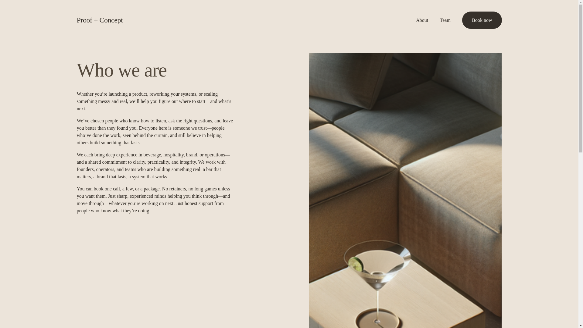 website screenshot of https://proofconcept.co/