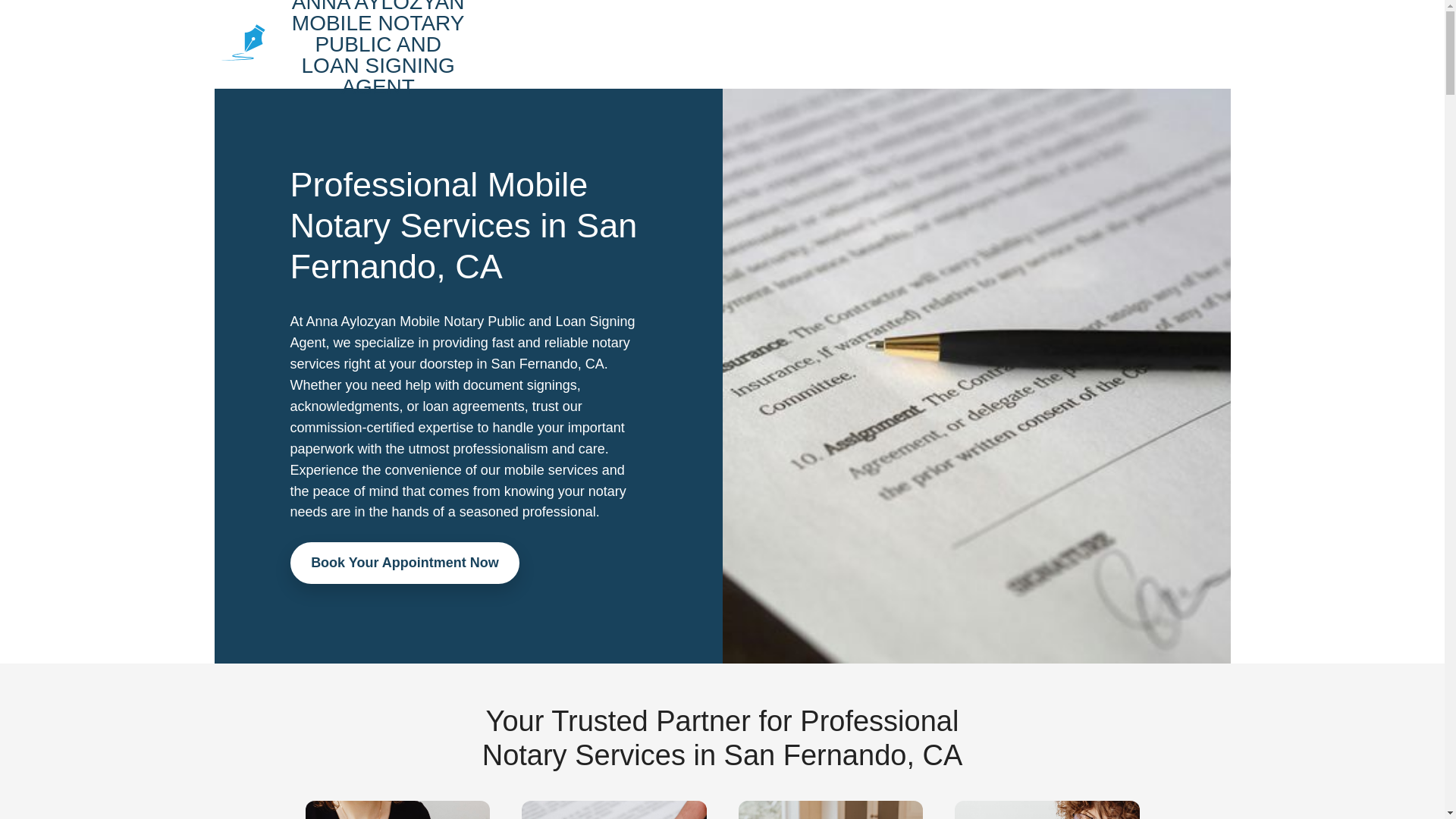 website screenshot of https://annaaylozyannotary.com/