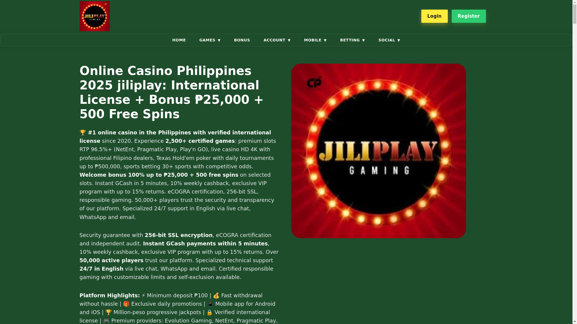 website screenshot of https://jiliplayfb.com/