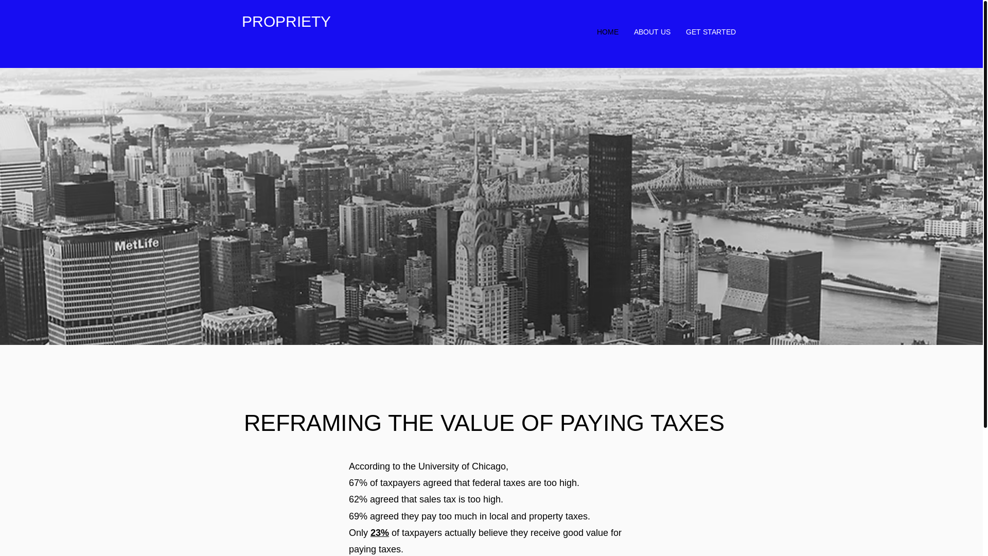 website screenshot of https://proprietynow.com/