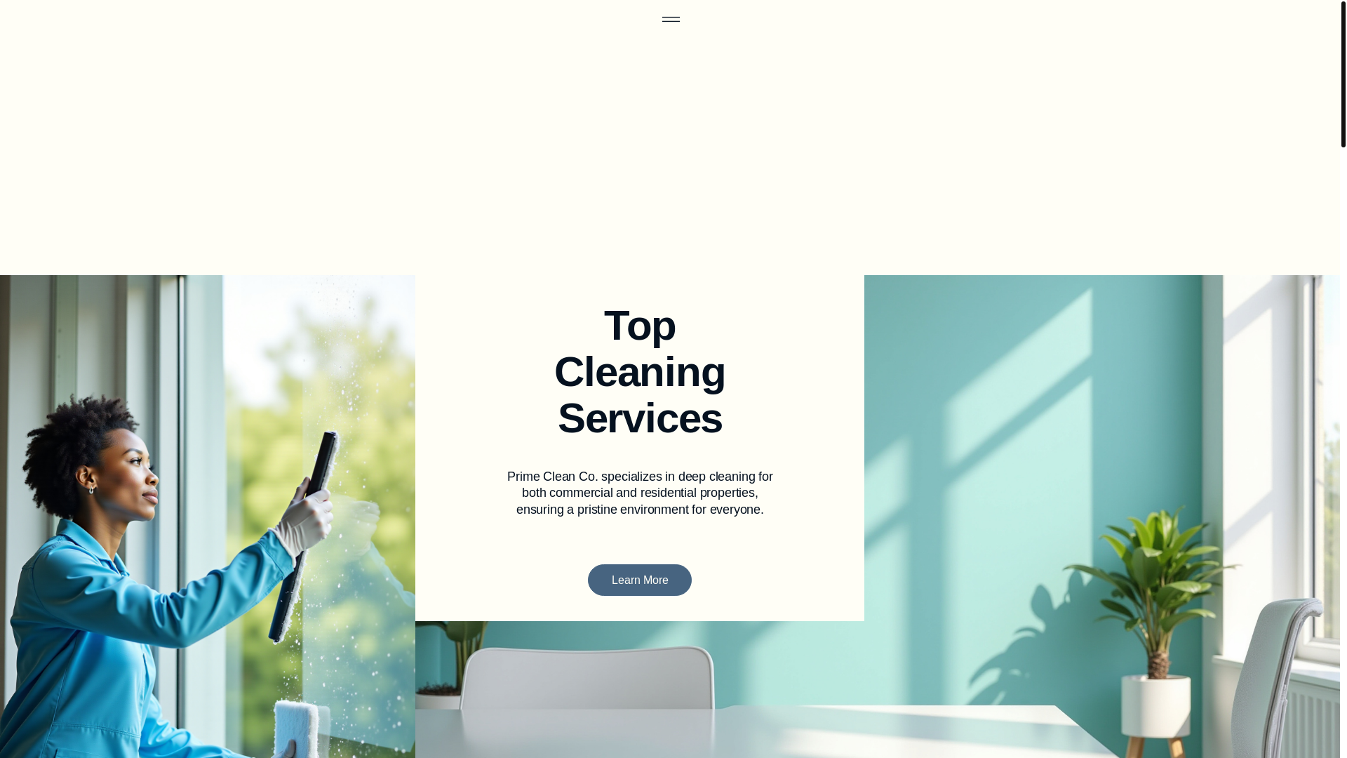 website screenshot of https://primecleanco.ca/