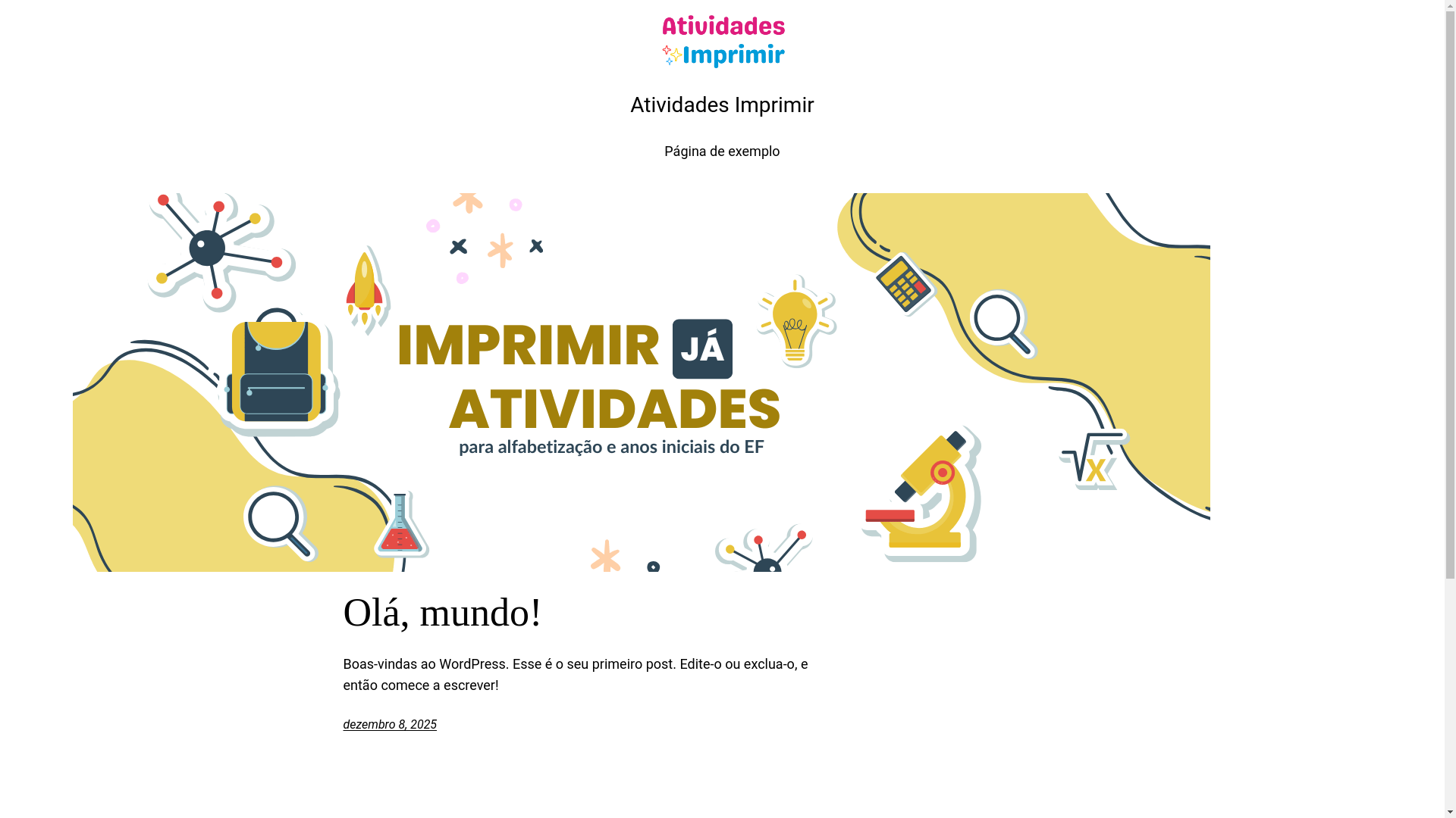 website screenshot of https://atividadesimprimir.com/