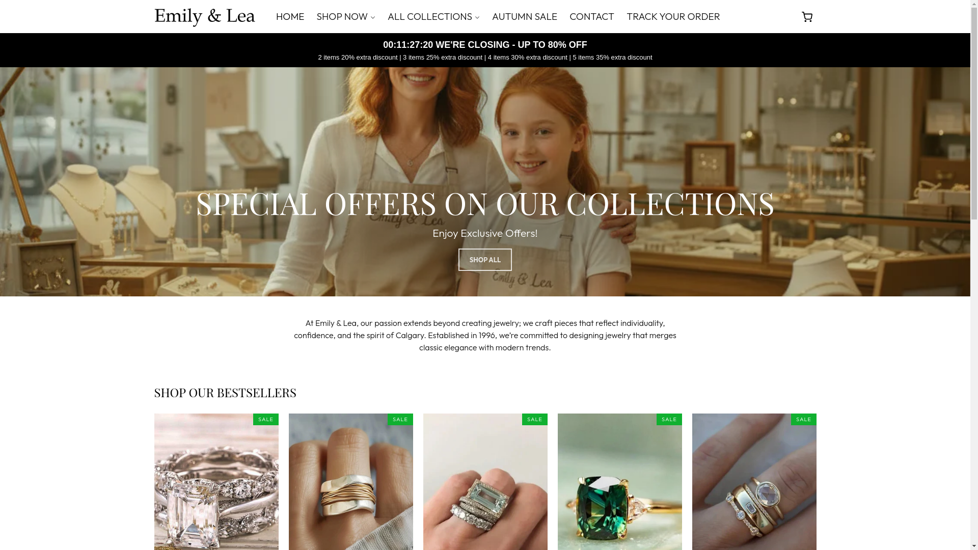 website screenshot of https://robinson-jewelry.com/