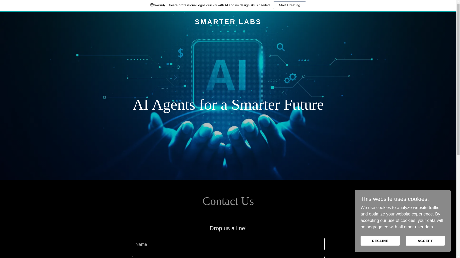 website screenshot of https://smarterlabs.ai/