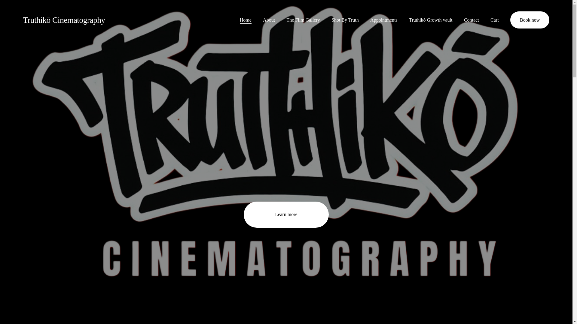 website screenshot of https://truthikocinematography.com/
