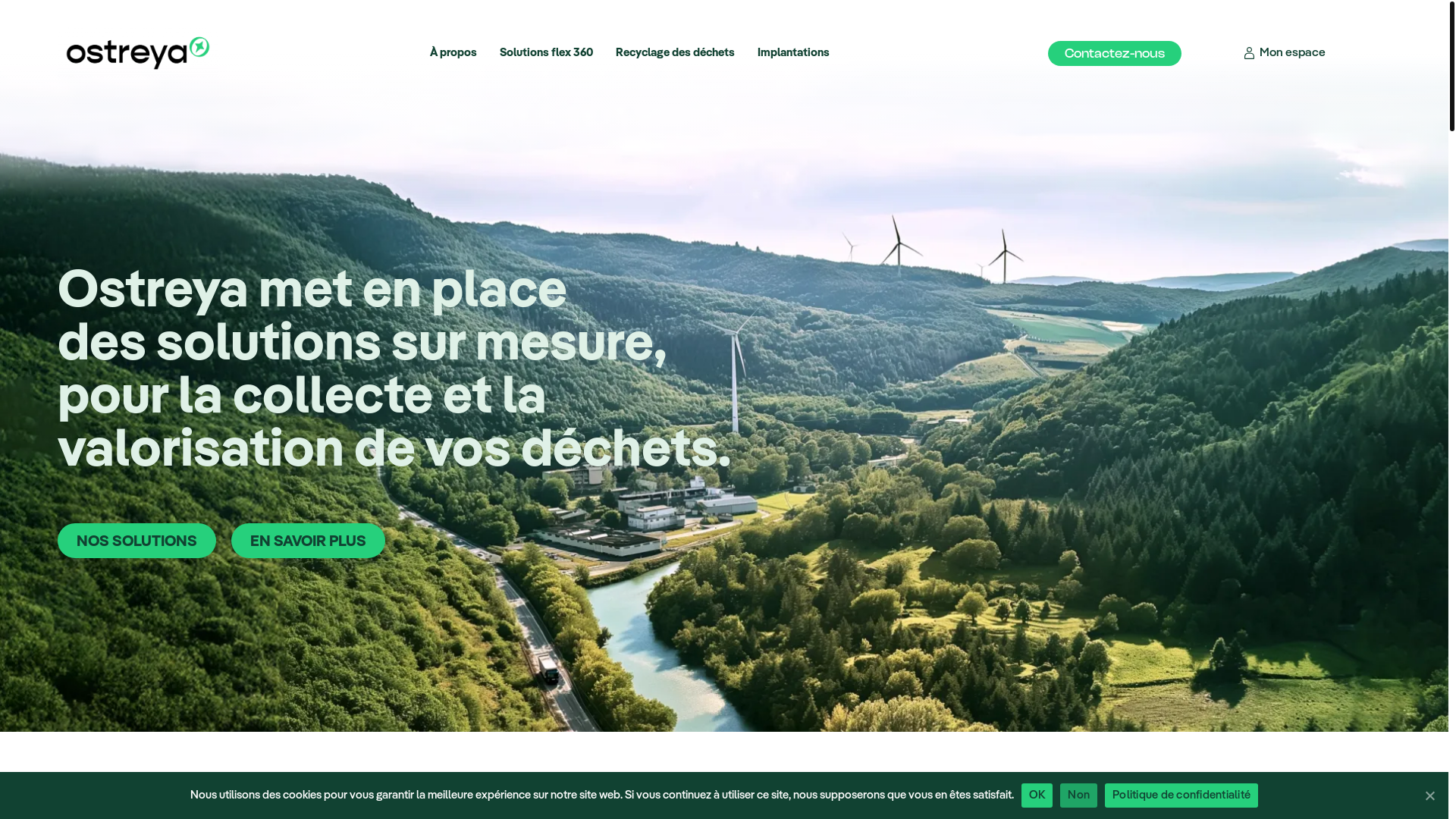 website screenshot of https://ostreya.com/