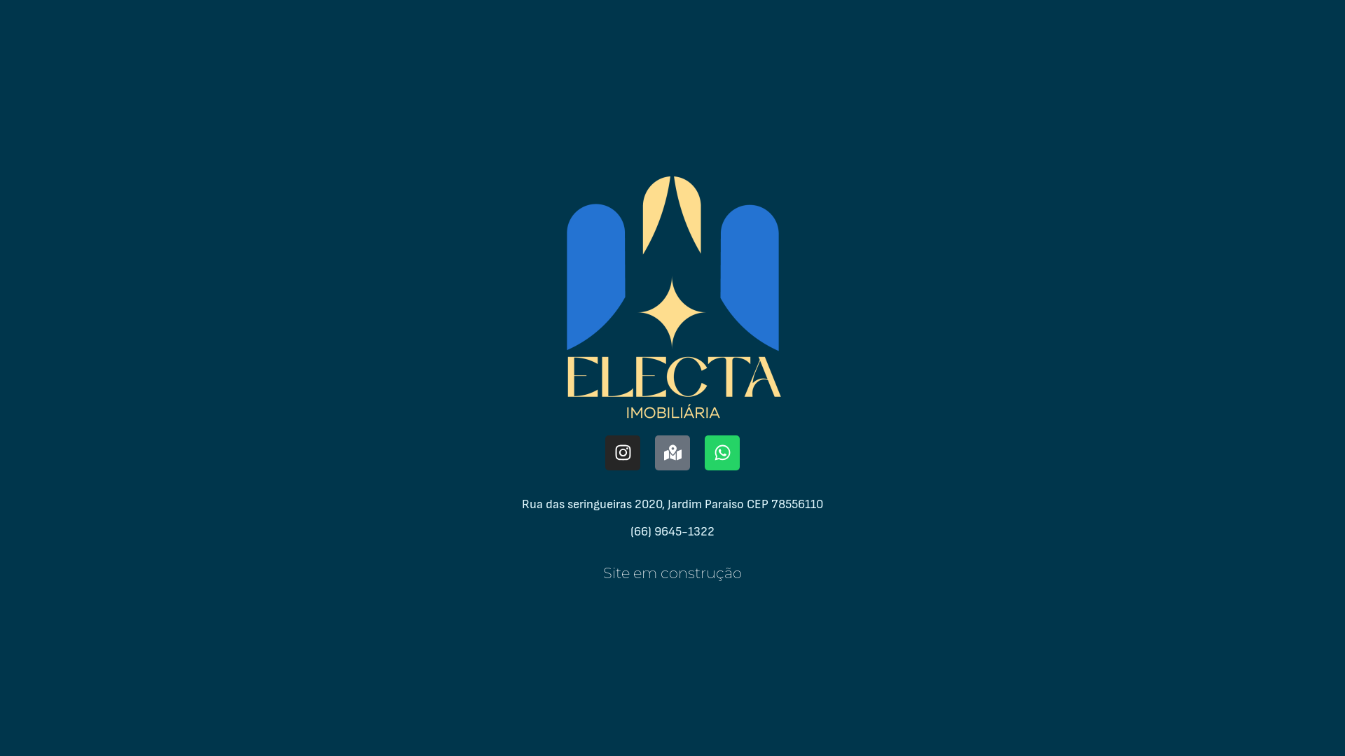 website screenshot of https://electaimobiliaria.com.br/