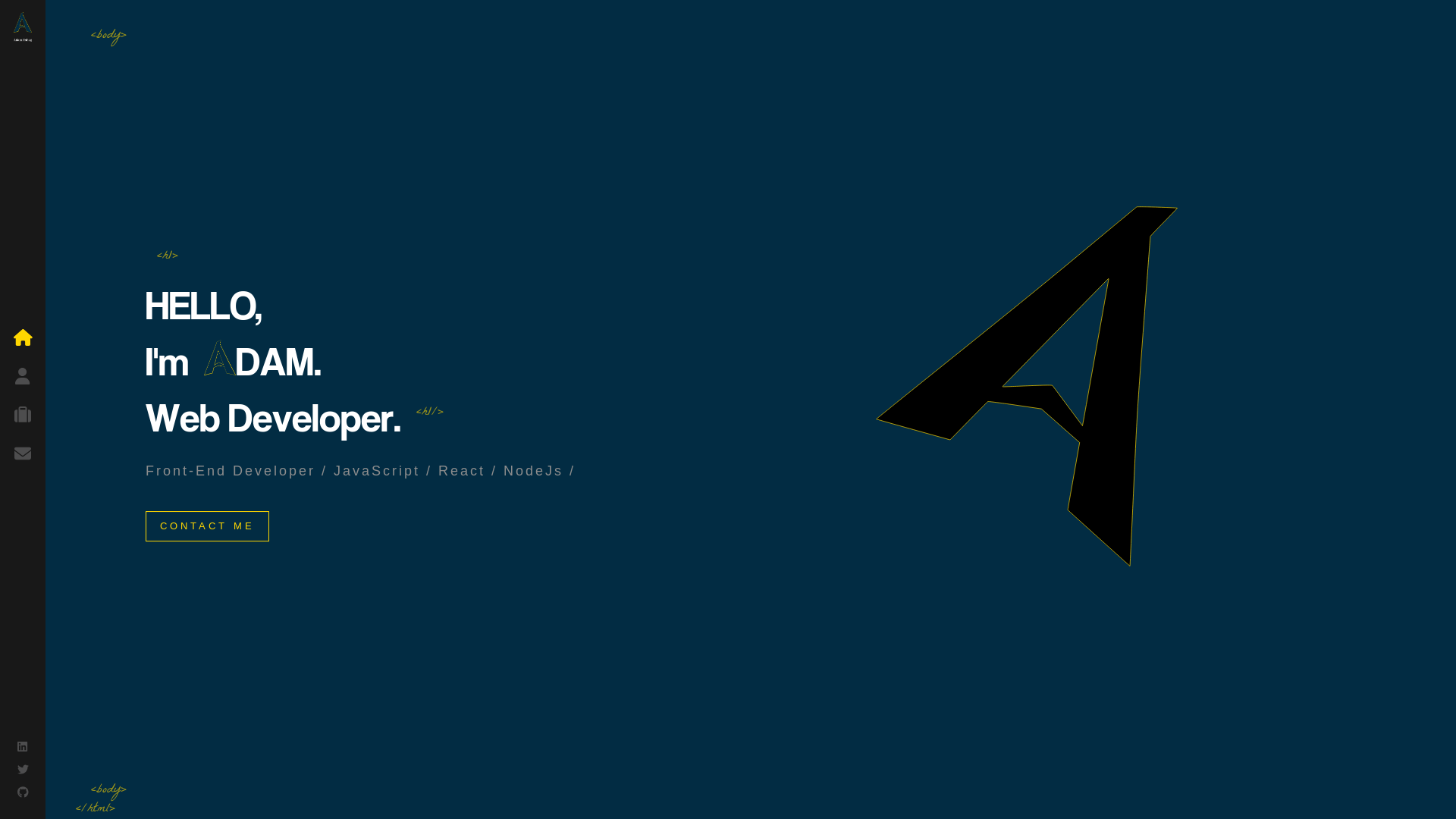 website screenshot of https://adam-eshag.com/