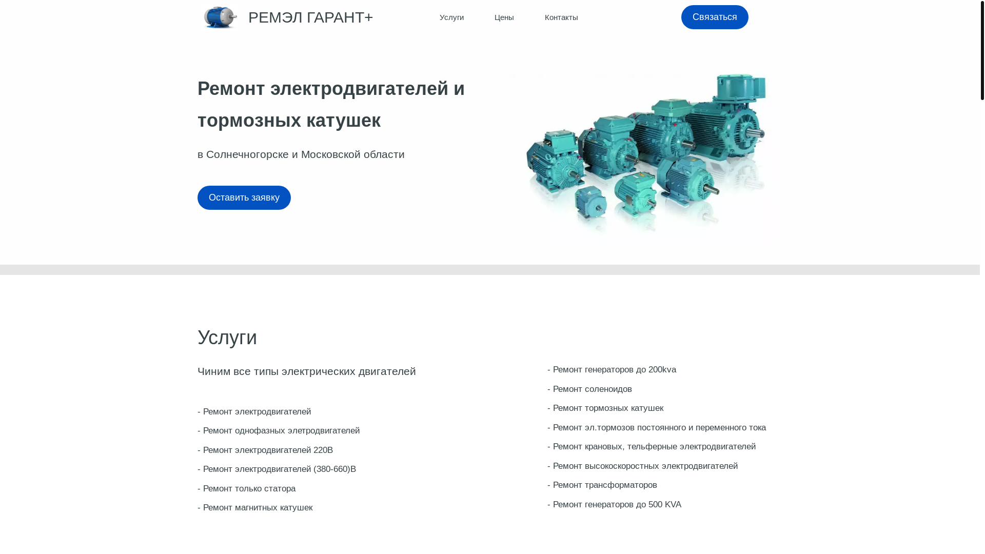 website screenshot of https://remel-garantplus.ru/