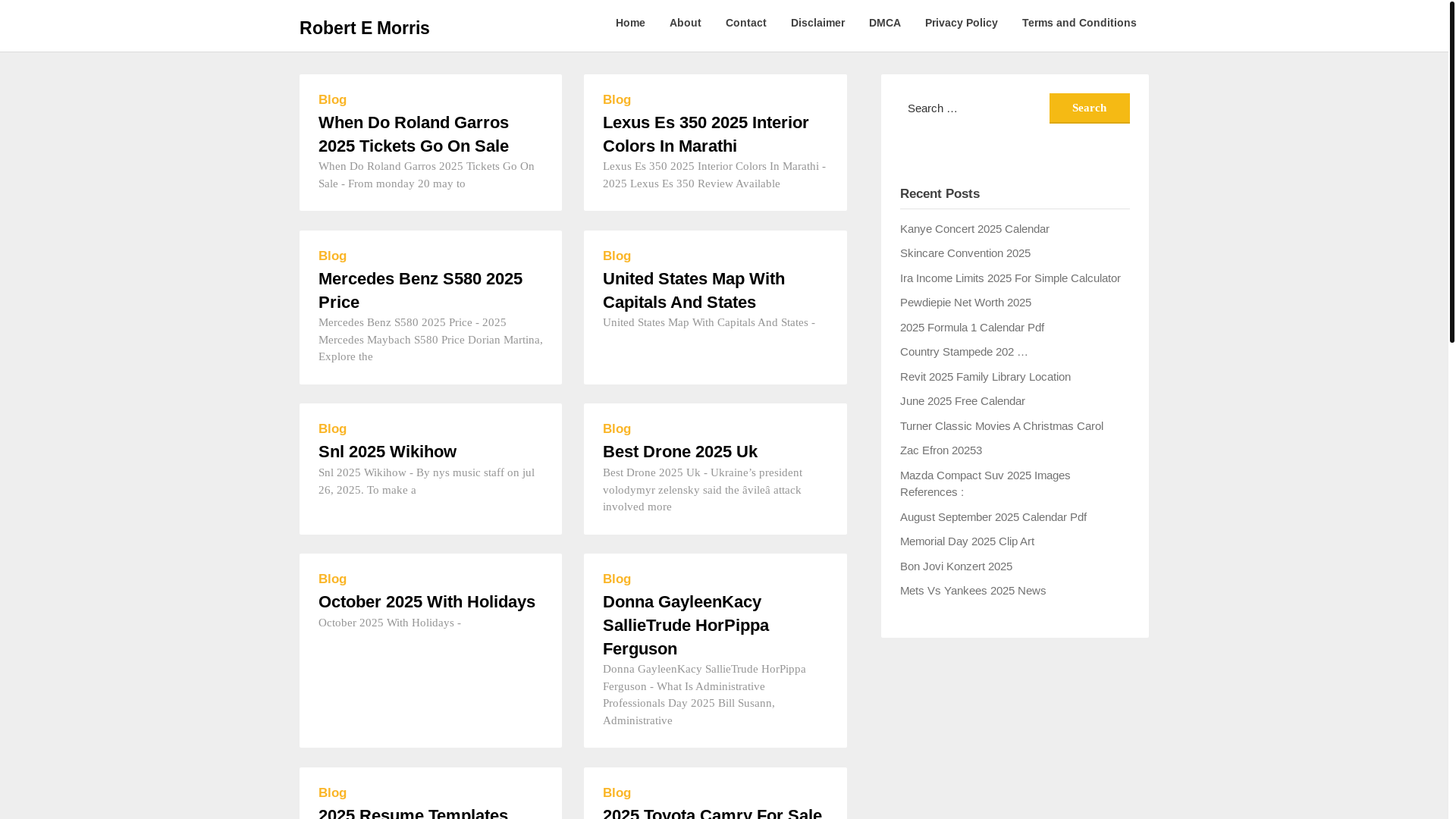 website screenshot of https://robertemorrism.pages.dev/