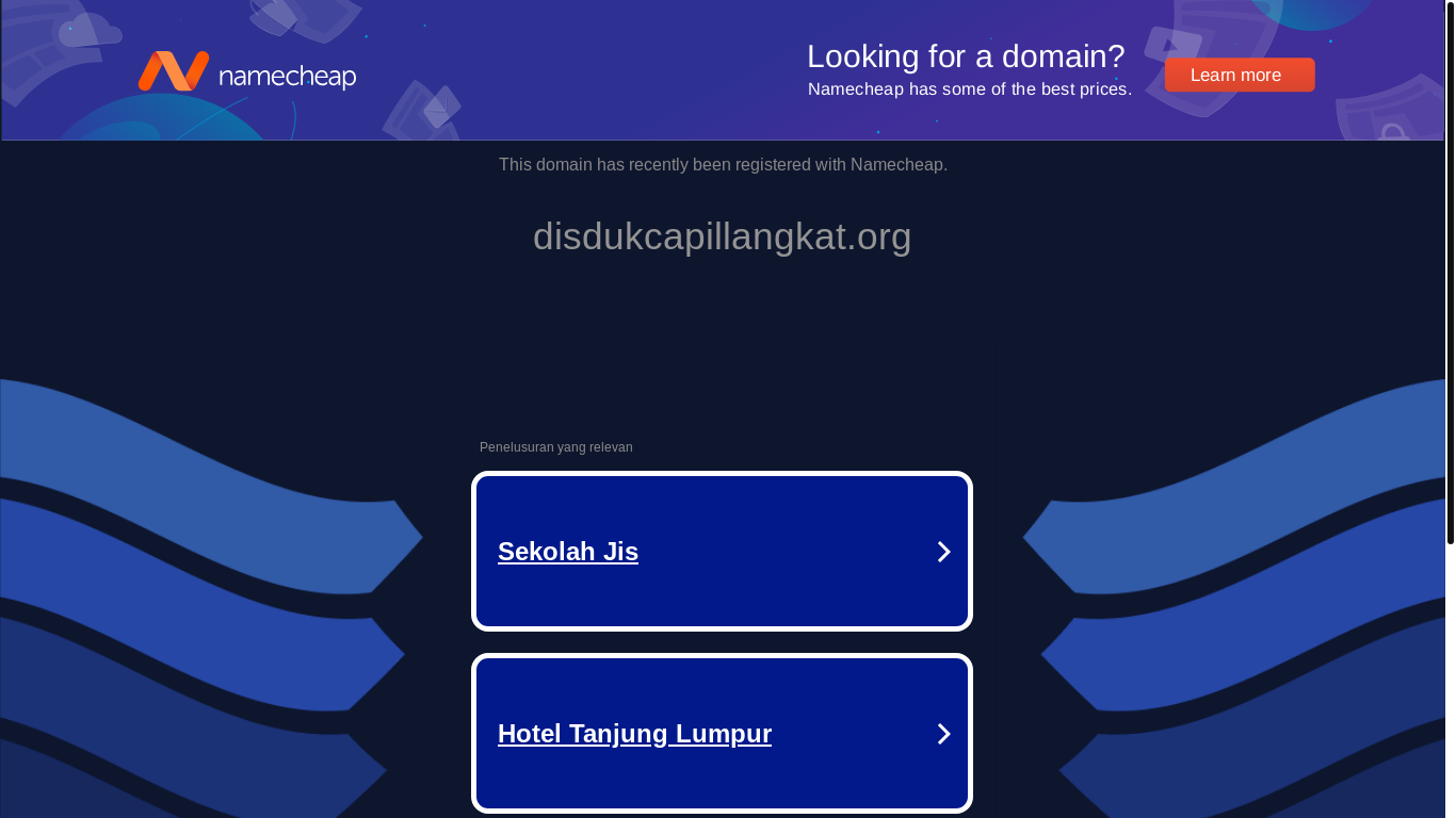 website screenshot of https://www.disdukcapillangkat.org/
