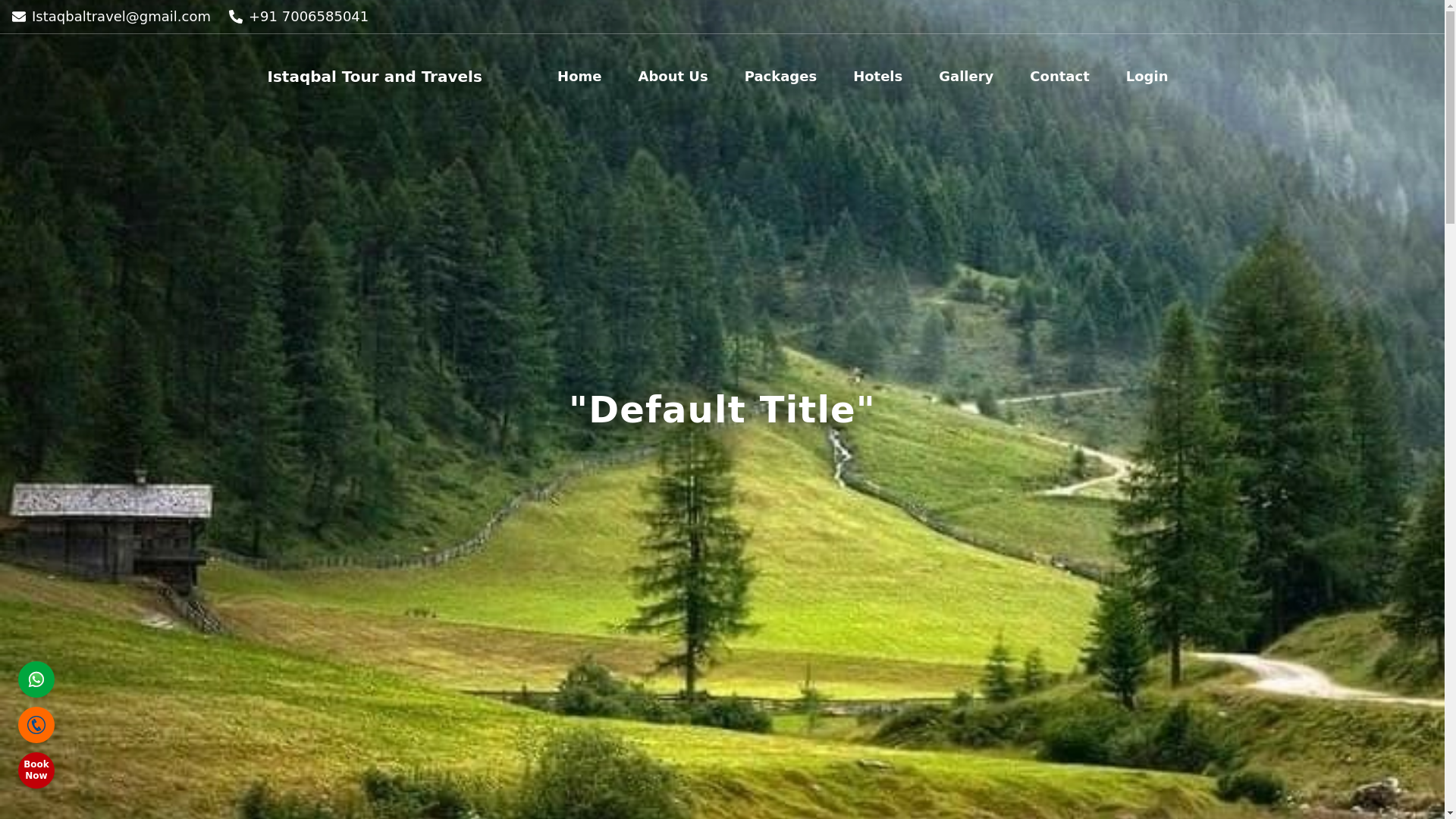 website screenshot of https://istaqbaltourandtravels.com/