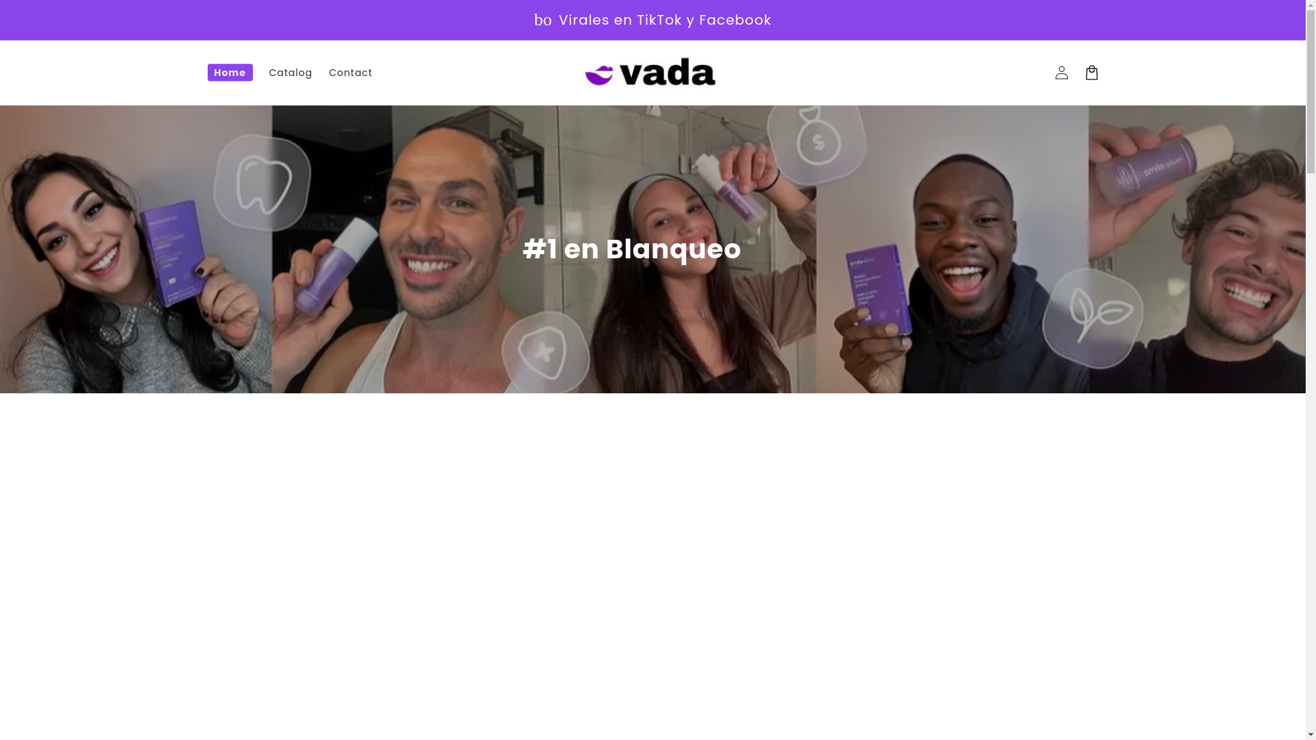 website screenshot of https://tryvada.com/