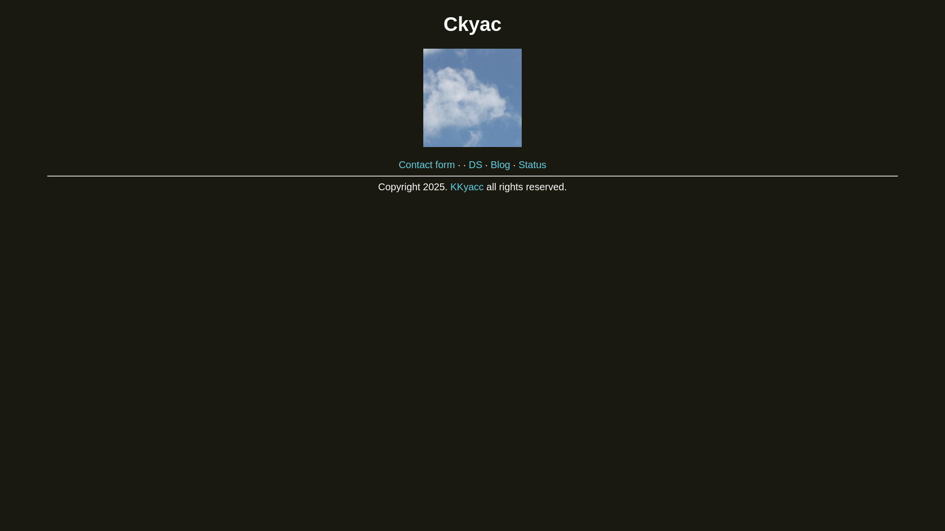 website screenshot of https://ckya.cc/