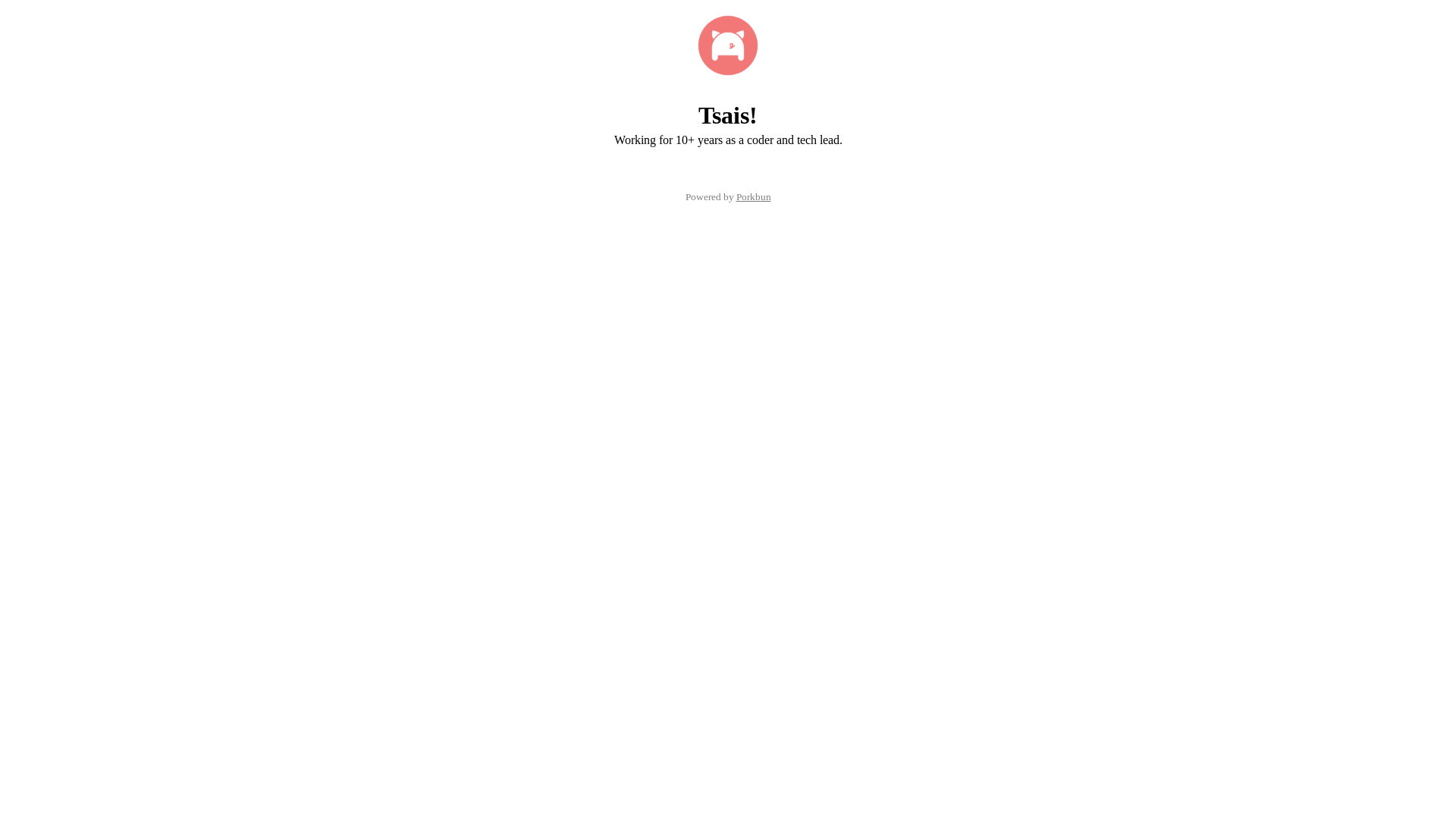 website screenshot of https://tsaistech.com/