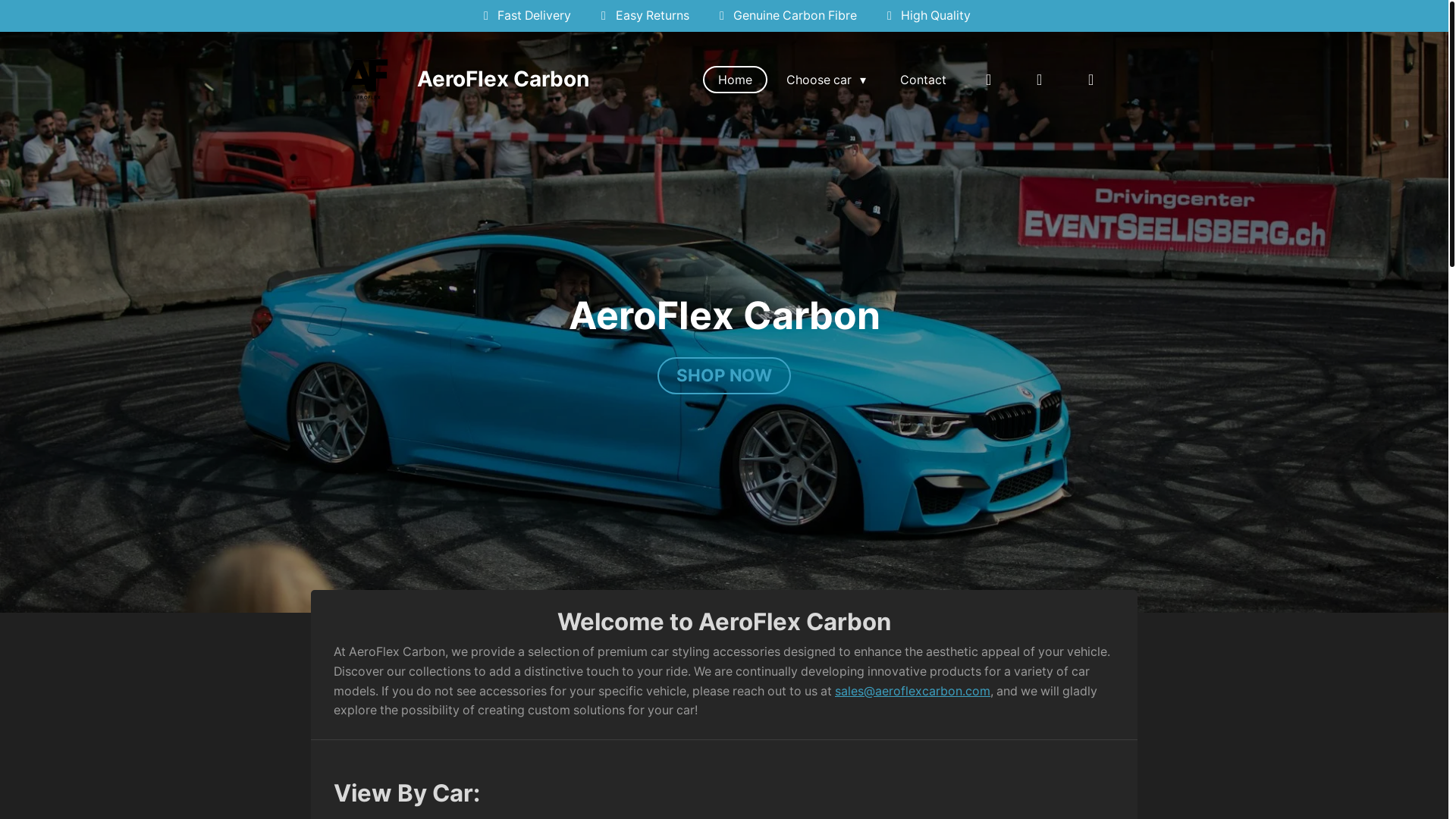 website screenshot of https://aeroflexautomotive.co.uk/
