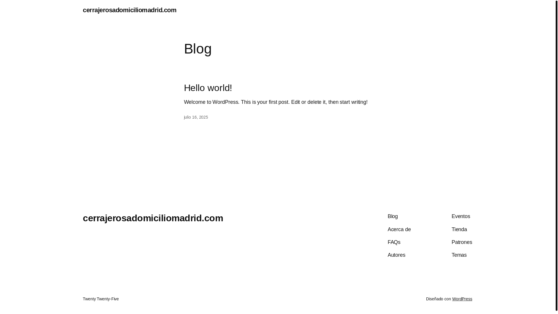 website screenshot of https://cerrajerosadomiciliomadrid.com/