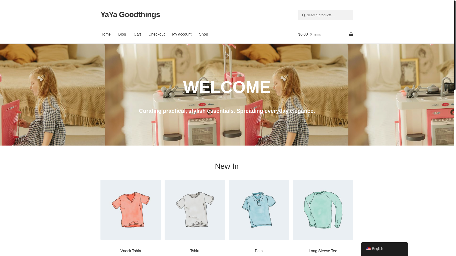 website screenshot of https://yayagoodthings.com/