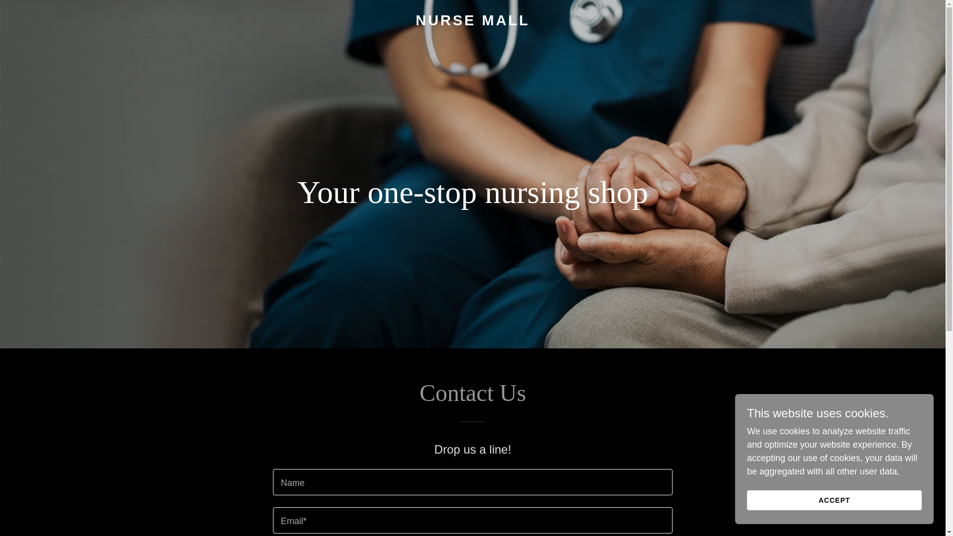 website screenshot of https://thenursemall.com/