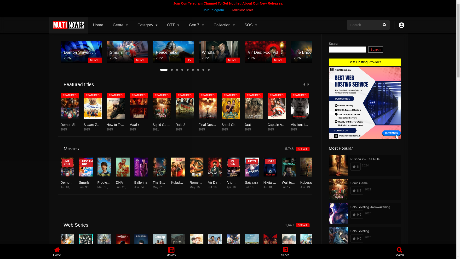 website screenshot of https://multimovies.agency/