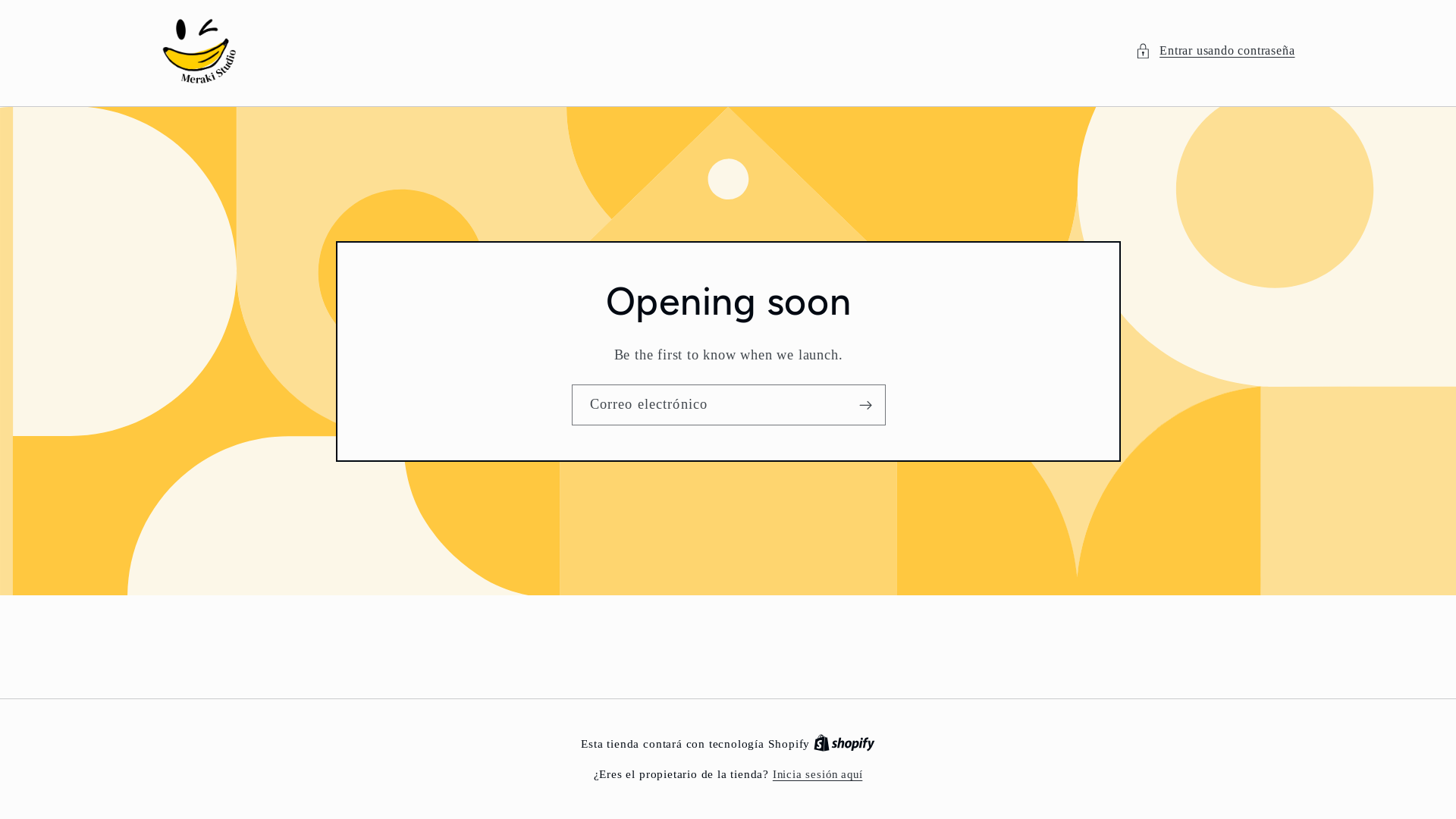 website screenshot of https://meraki-studio.store/