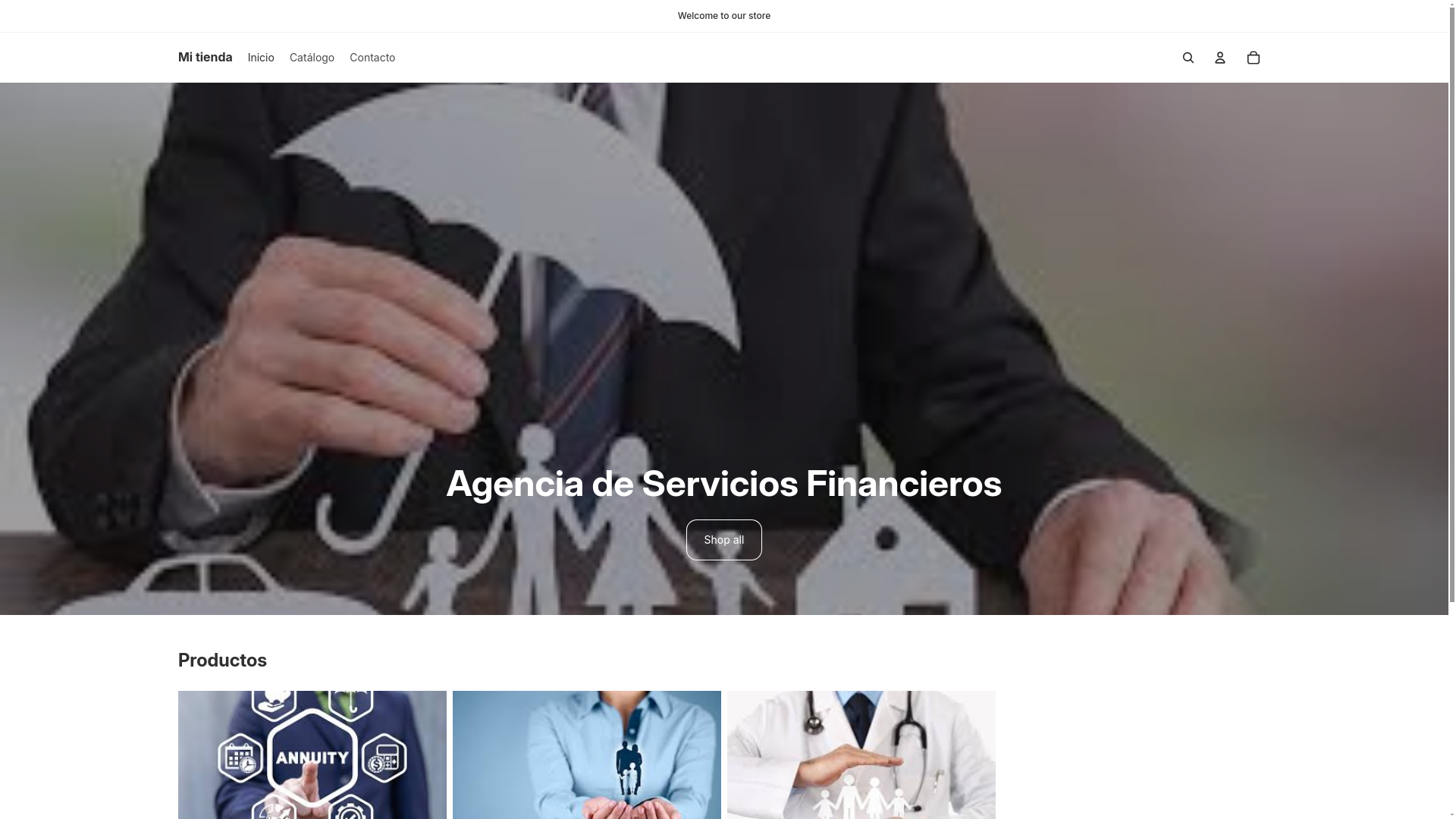 website screenshot of https://finanzasyuri.com/