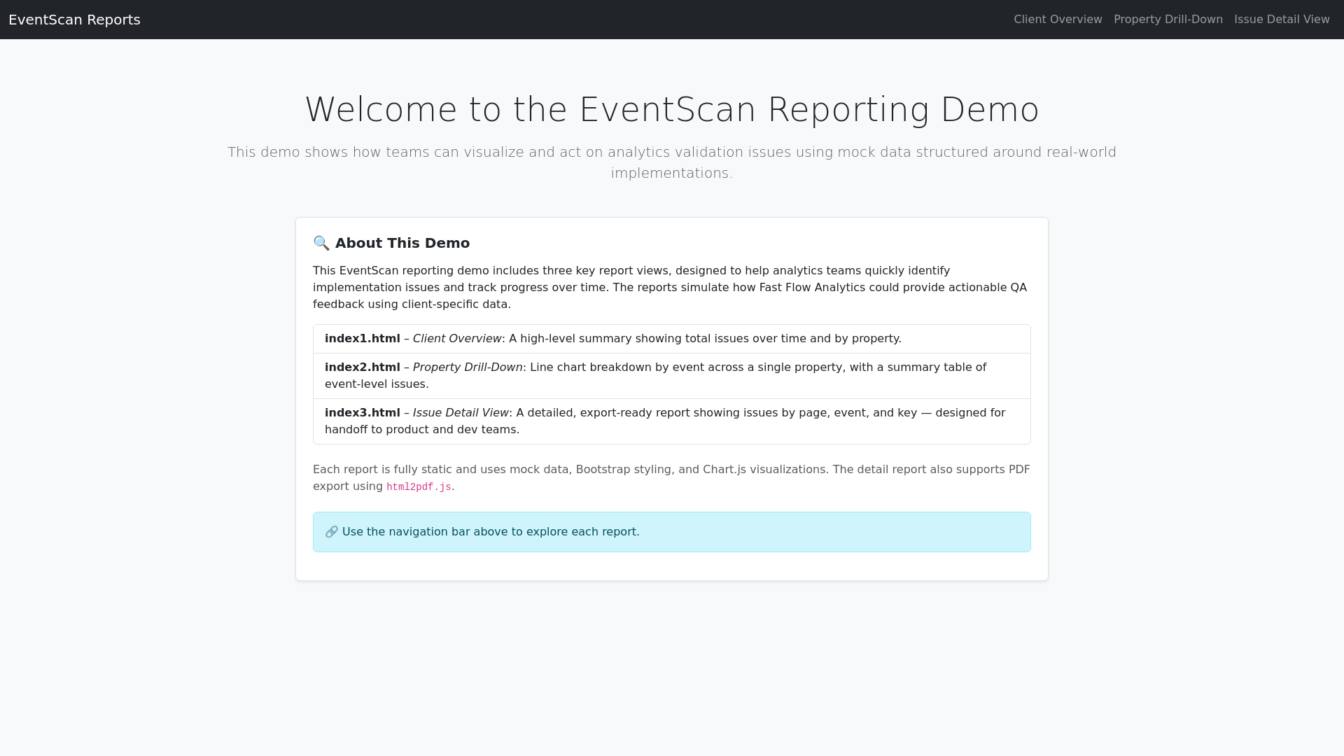 website screenshot of https://eventscan-report-poc.pages.dev/