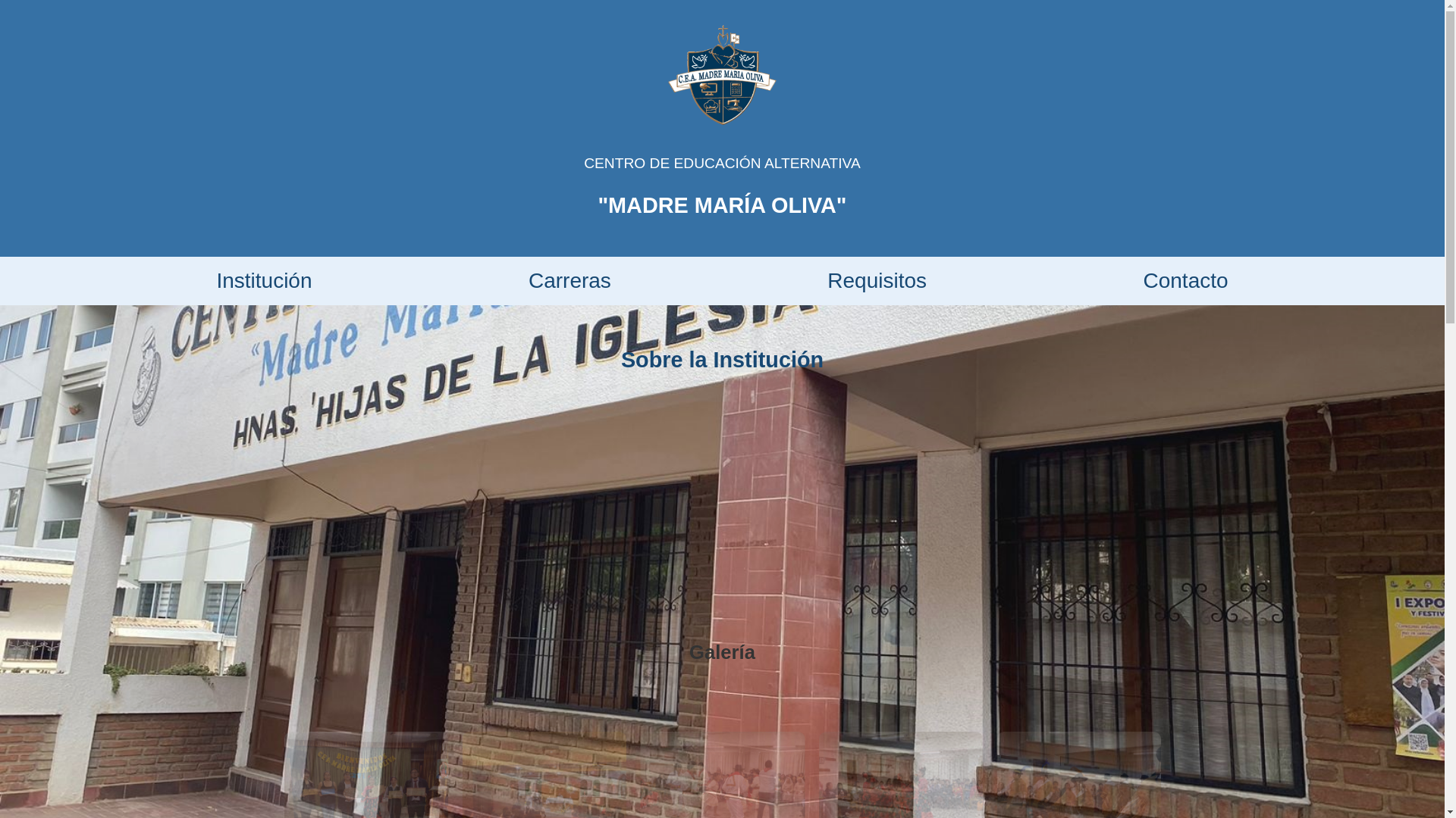 website screenshot of https://ceamadremariaoliva.edu.bo/