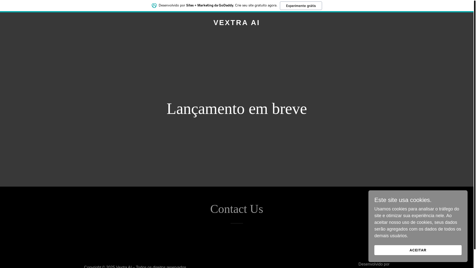 website screenshot of https://vextraai.com/