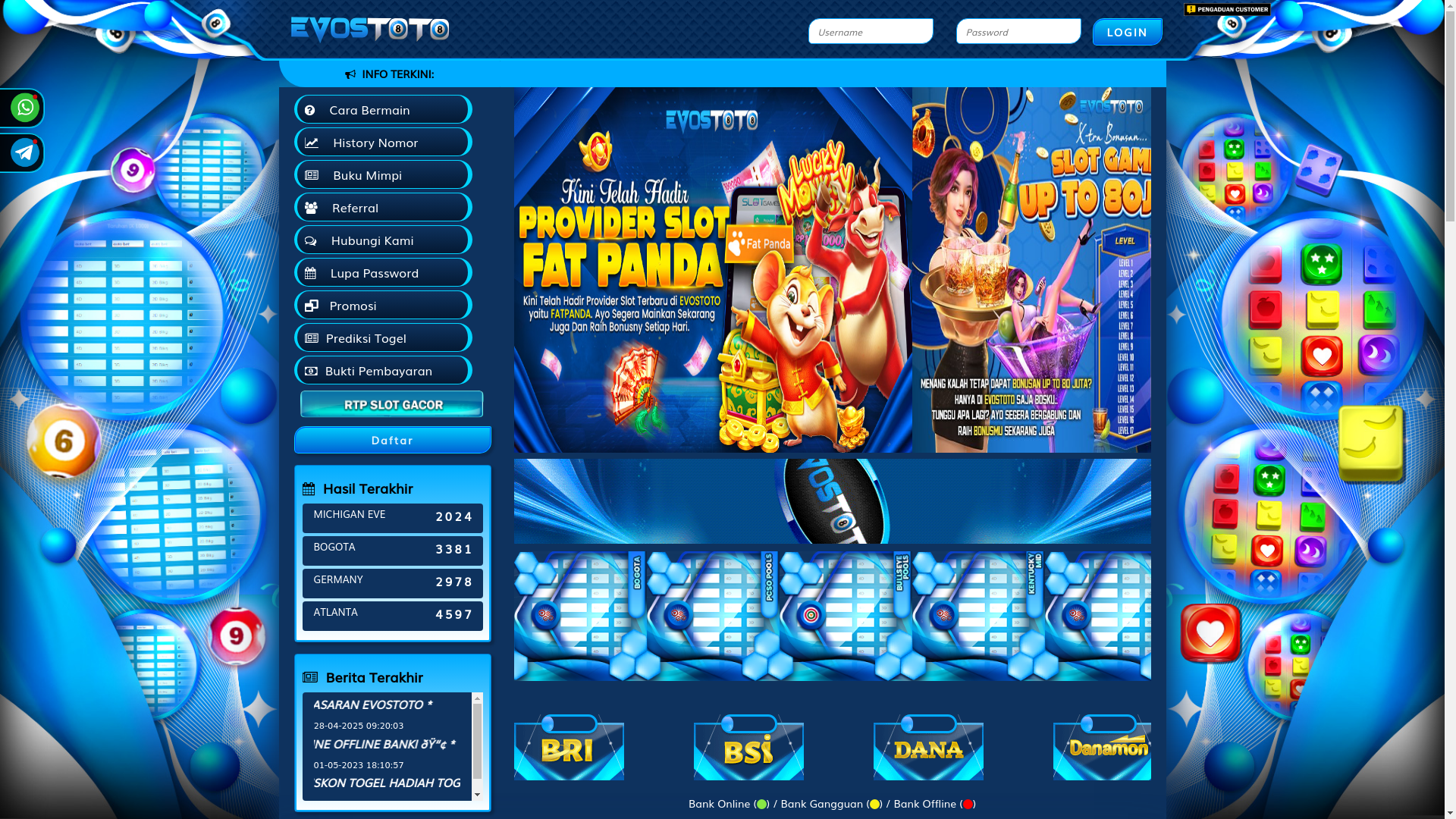 website screenshot of https://evoswayang.com/