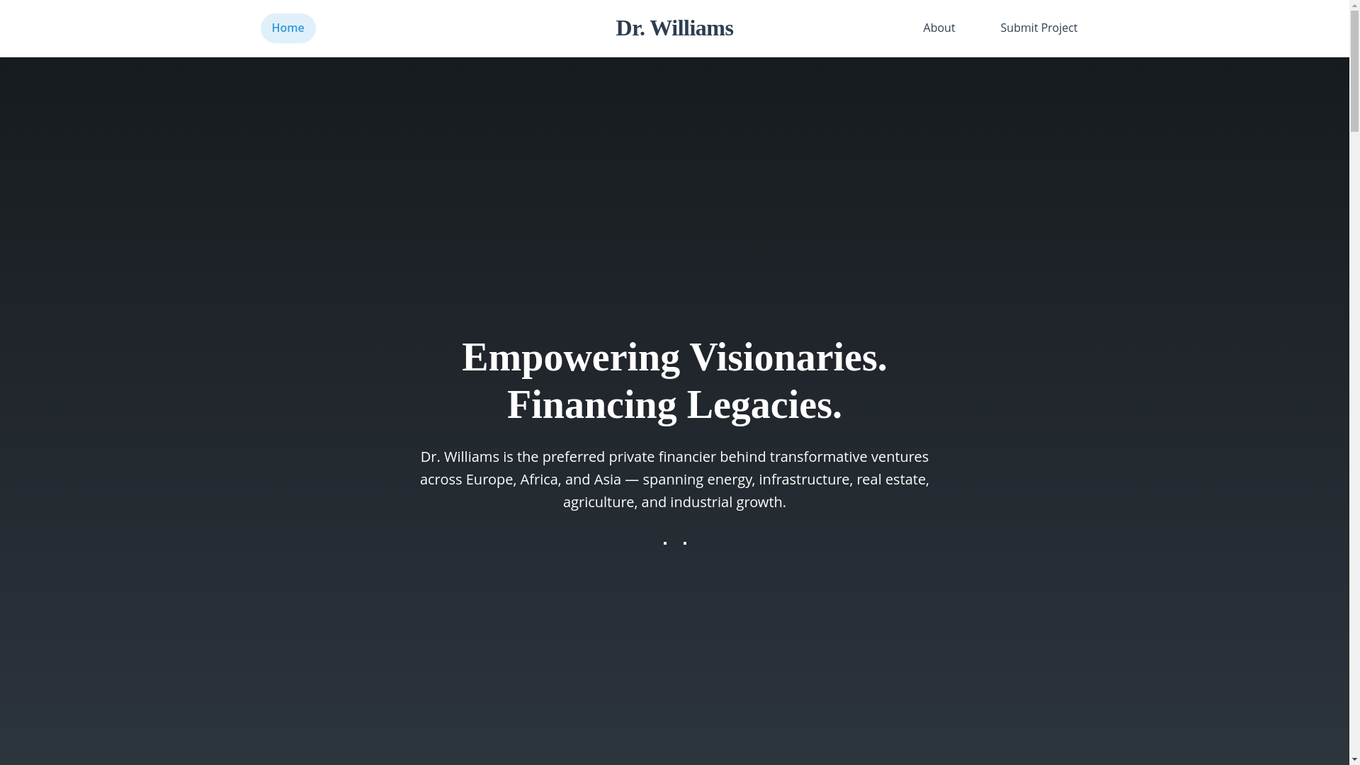 website screenshot of https://dr--williams.pages.dev/