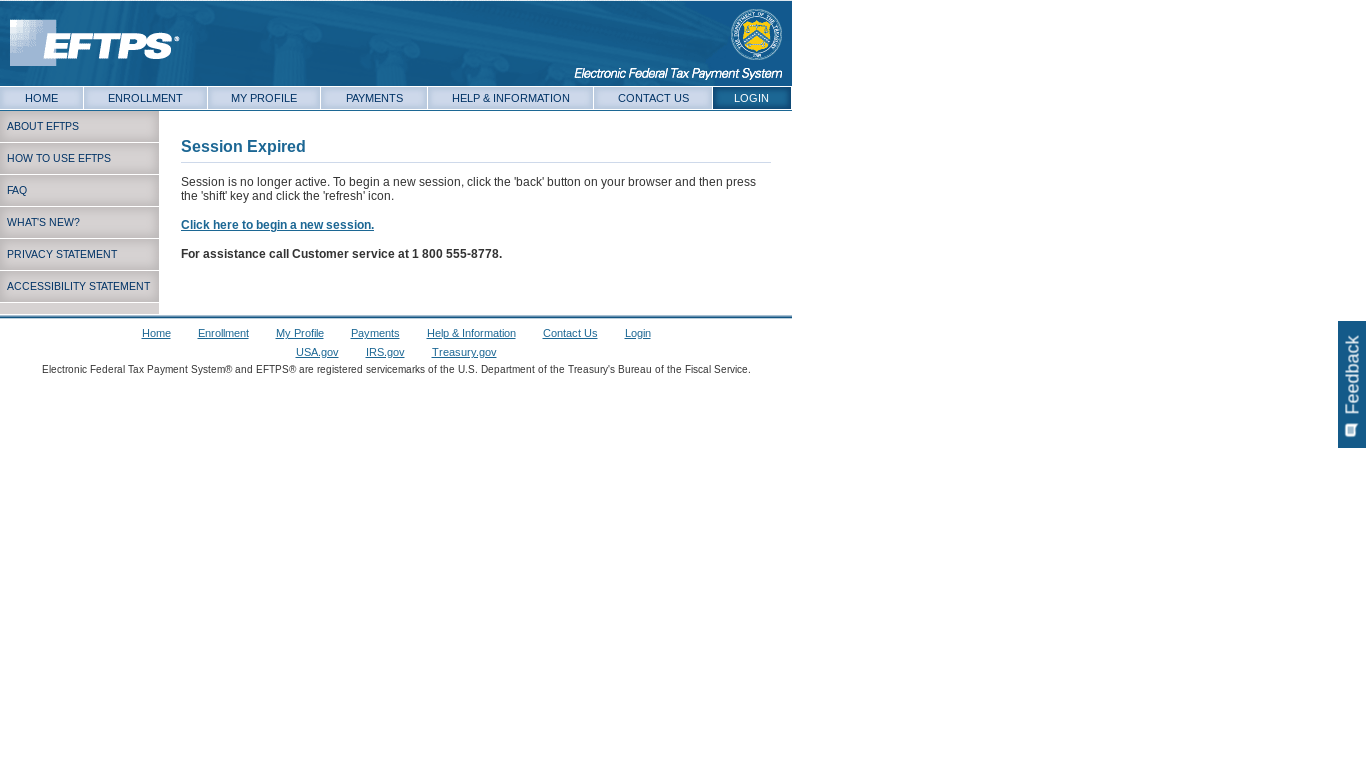 website screenshot of https://www.eftps.gov/eftps/enrollment/new-enrollment-flow?execution=e1s2