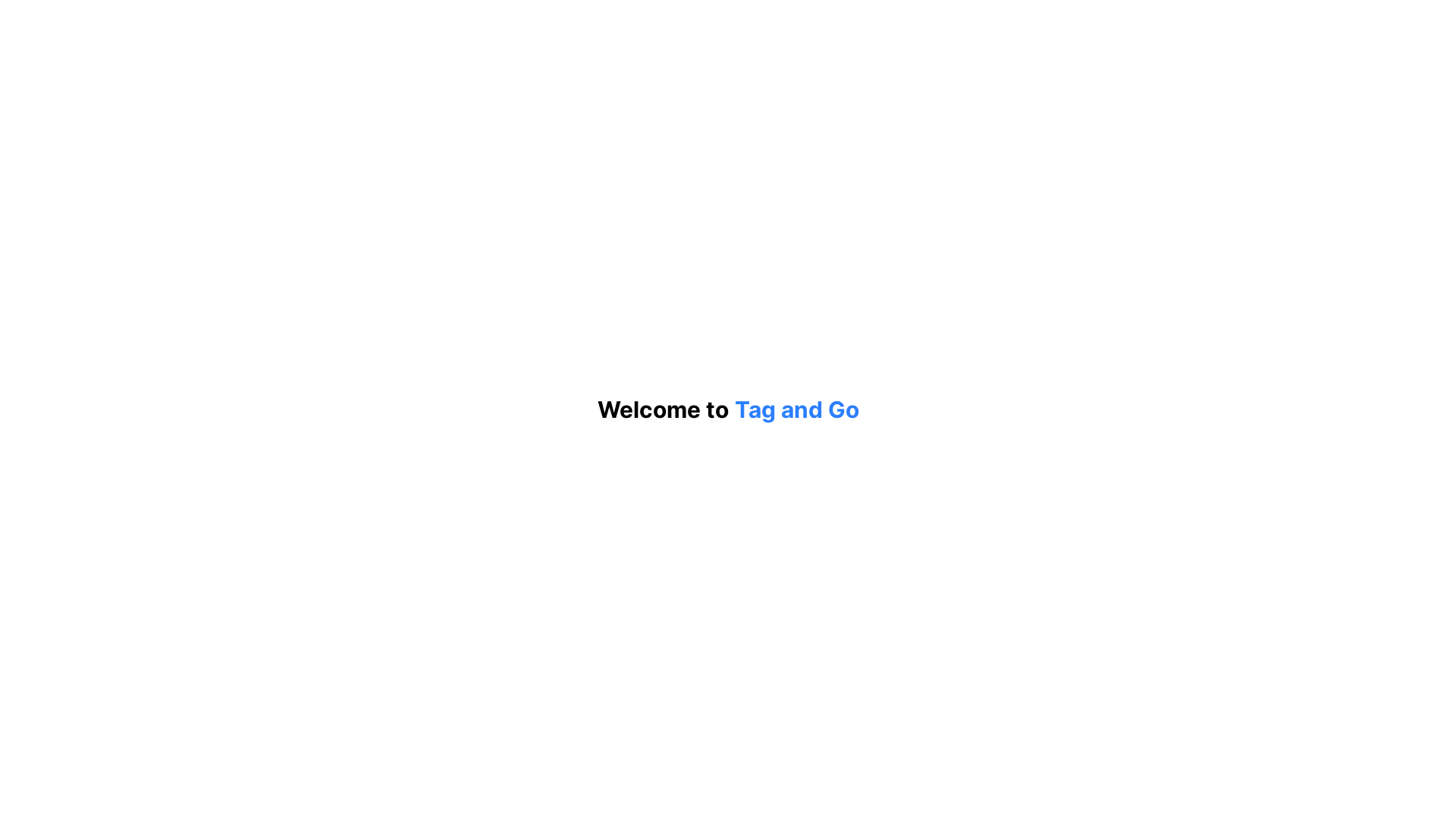 website screenshot of https://tagandgo.pages.dev/
