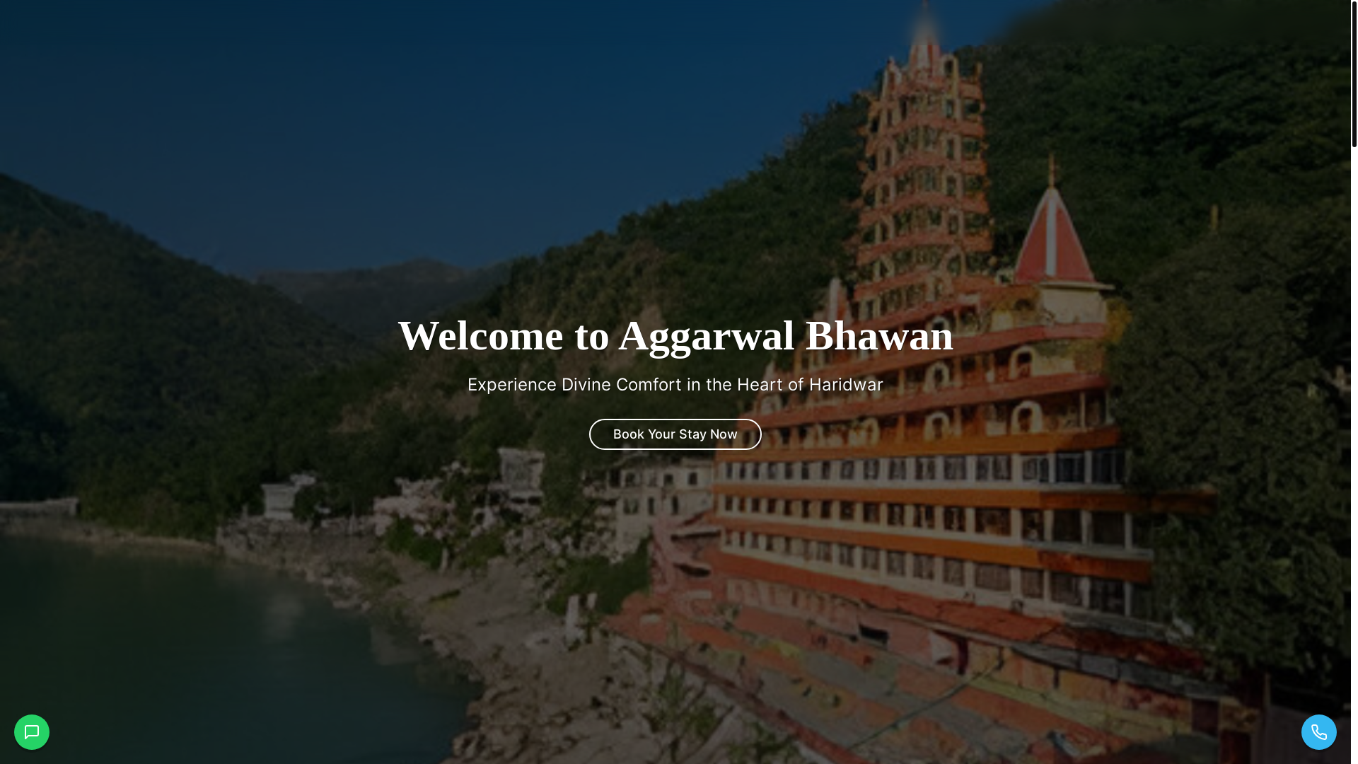 website screenshot of https://agarwalbhavanharidwarbooking.site/