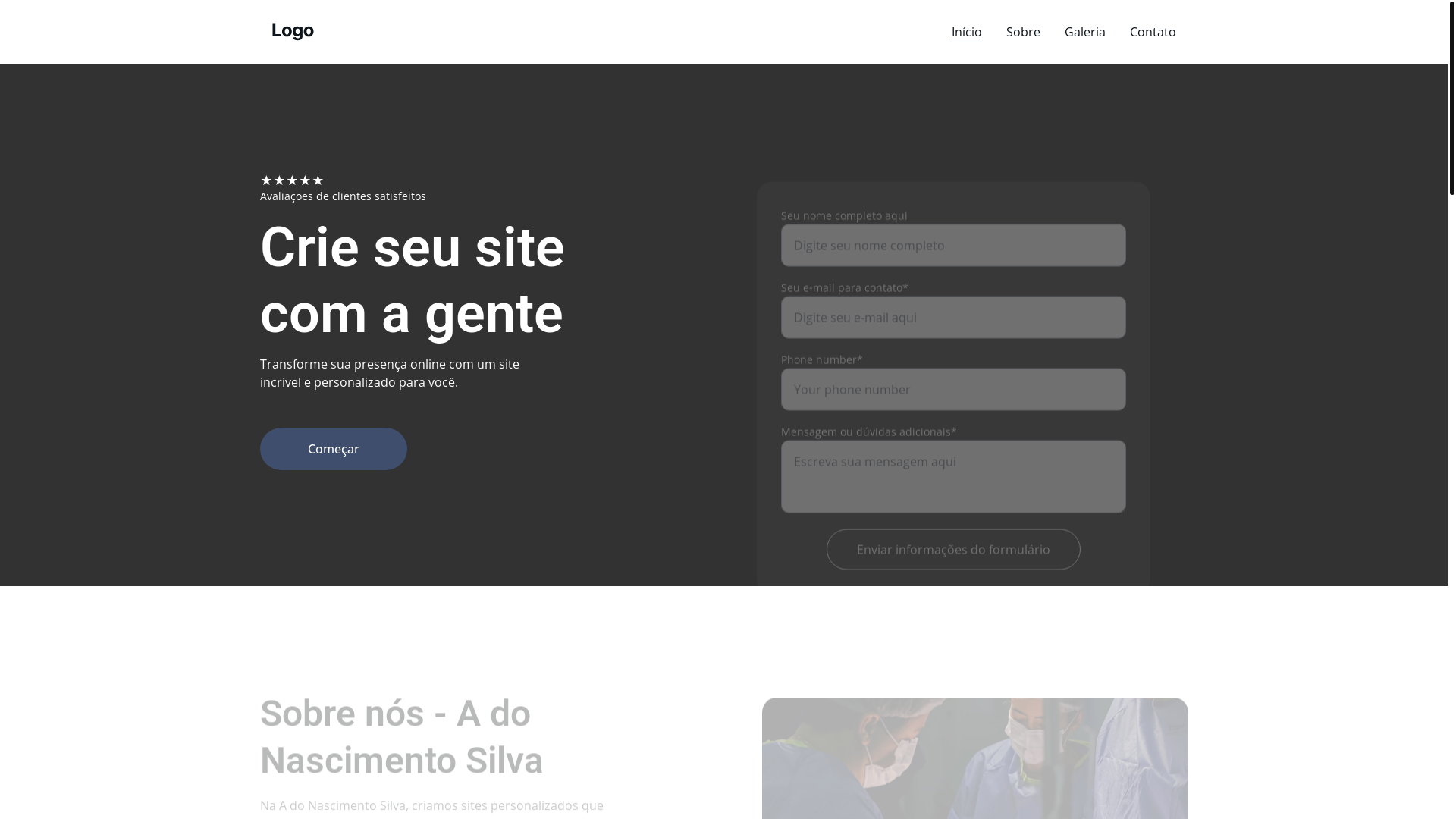 website screenshot of https://nascimeltda.shop/