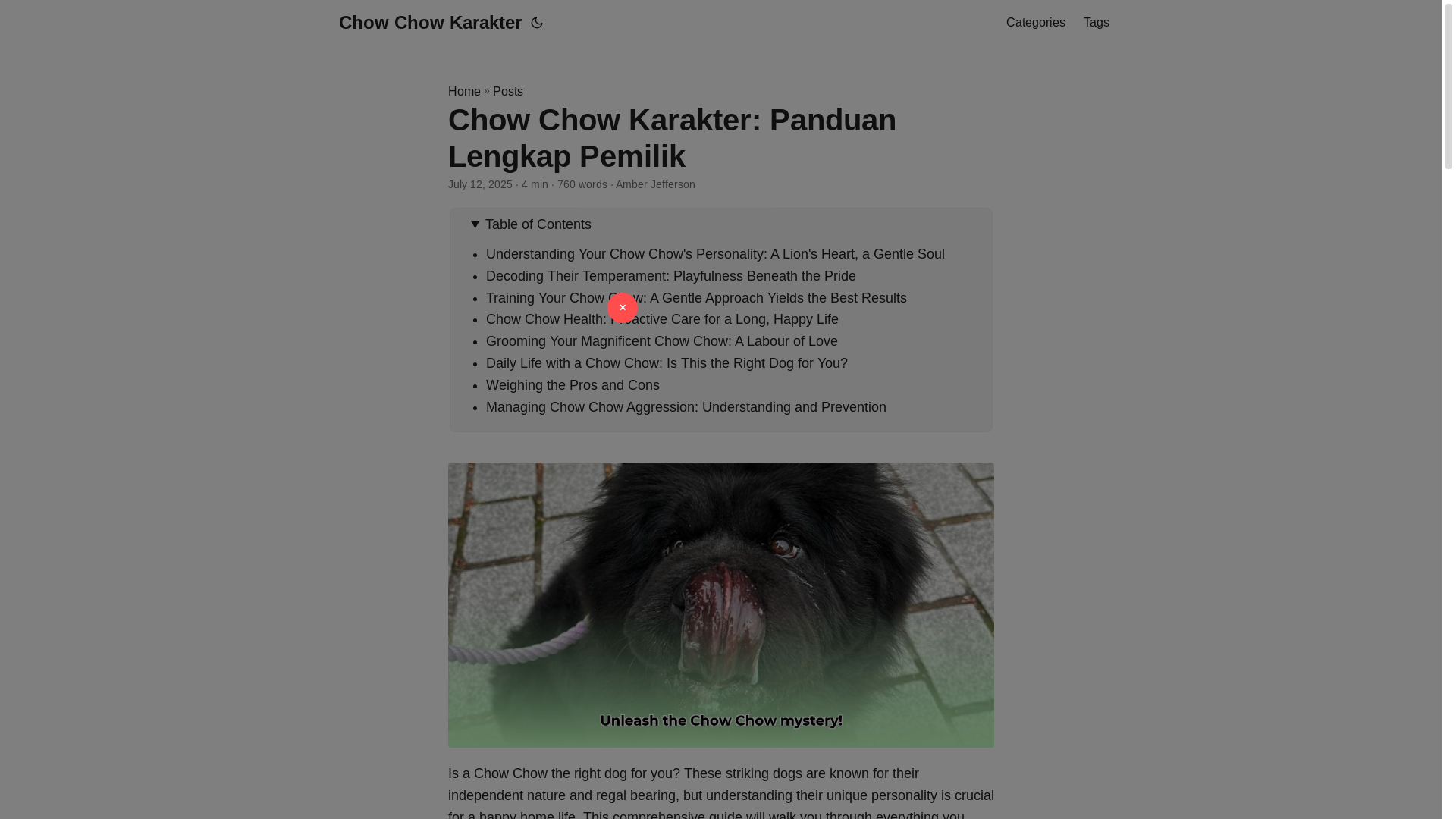 website screenshot of https://chow-chow-karakter.pages.dev/