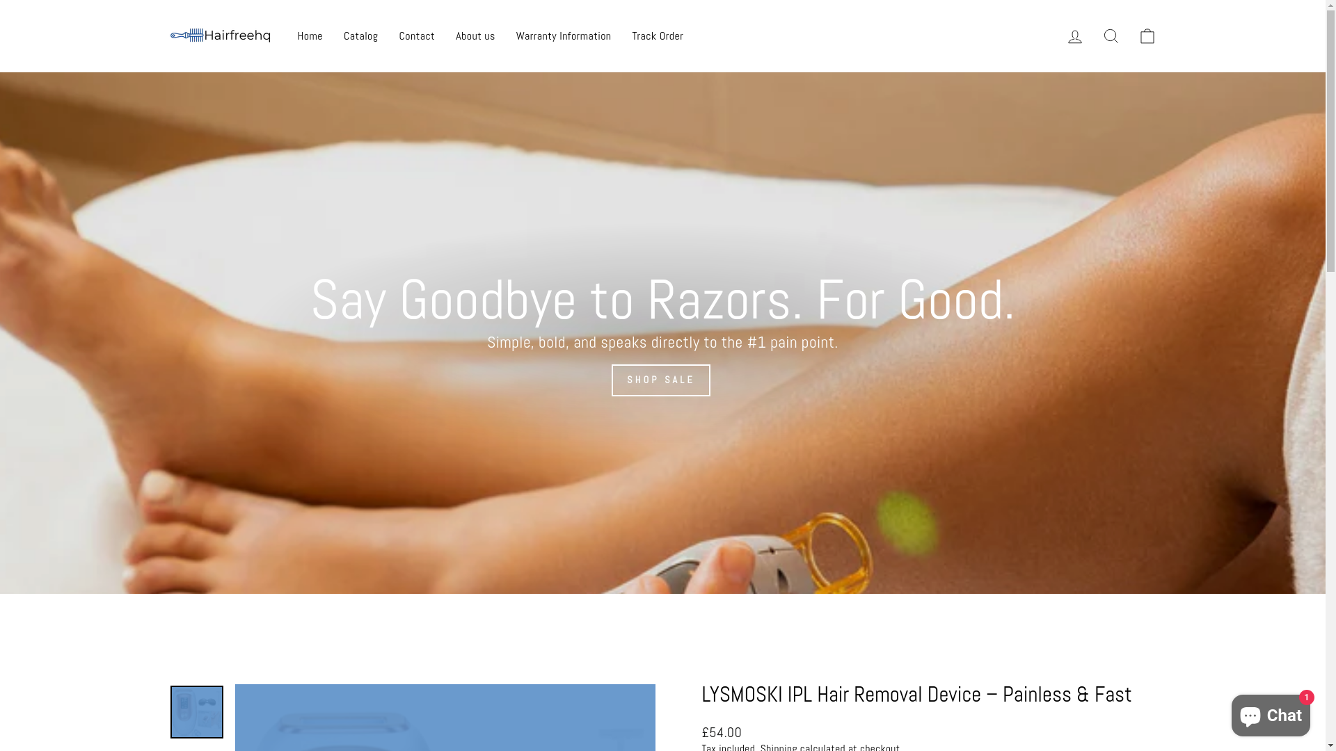 website screenshot of https://hairfreehq.shop/